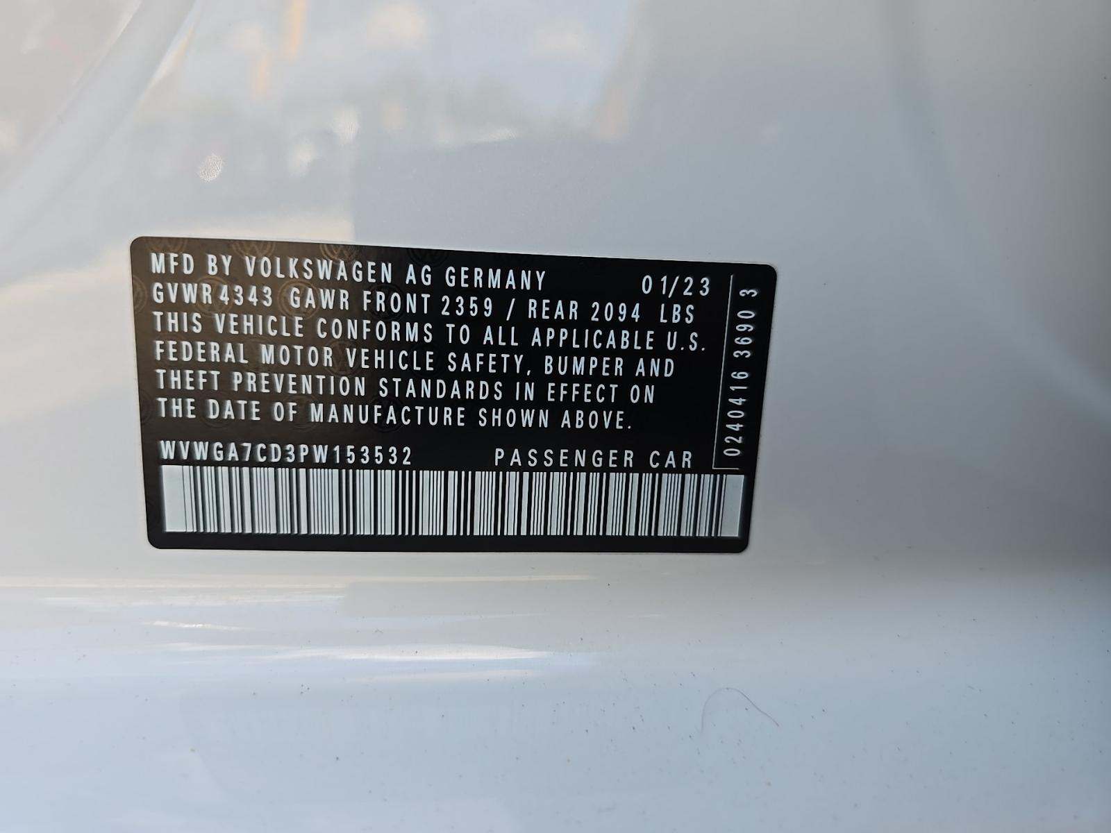 2023 Volkswagen Golf GTI 2.0T S FWD