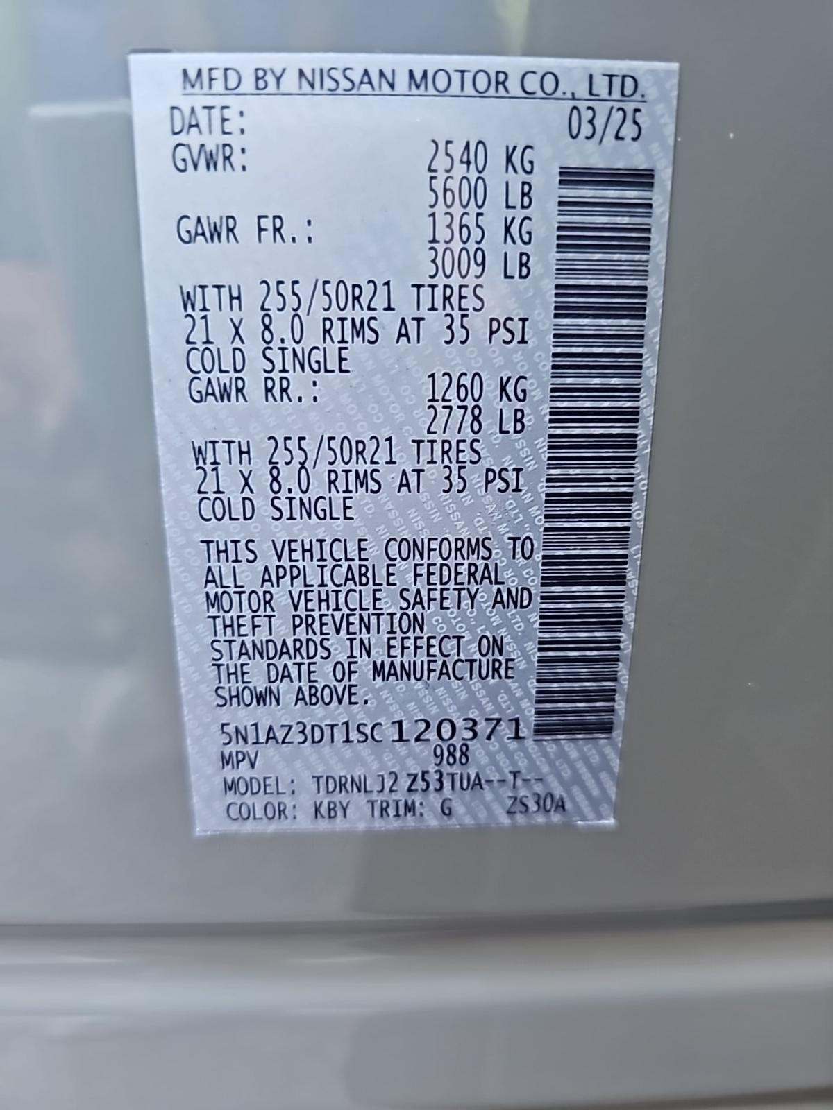 2025 Nissan Murano Platinum AWD