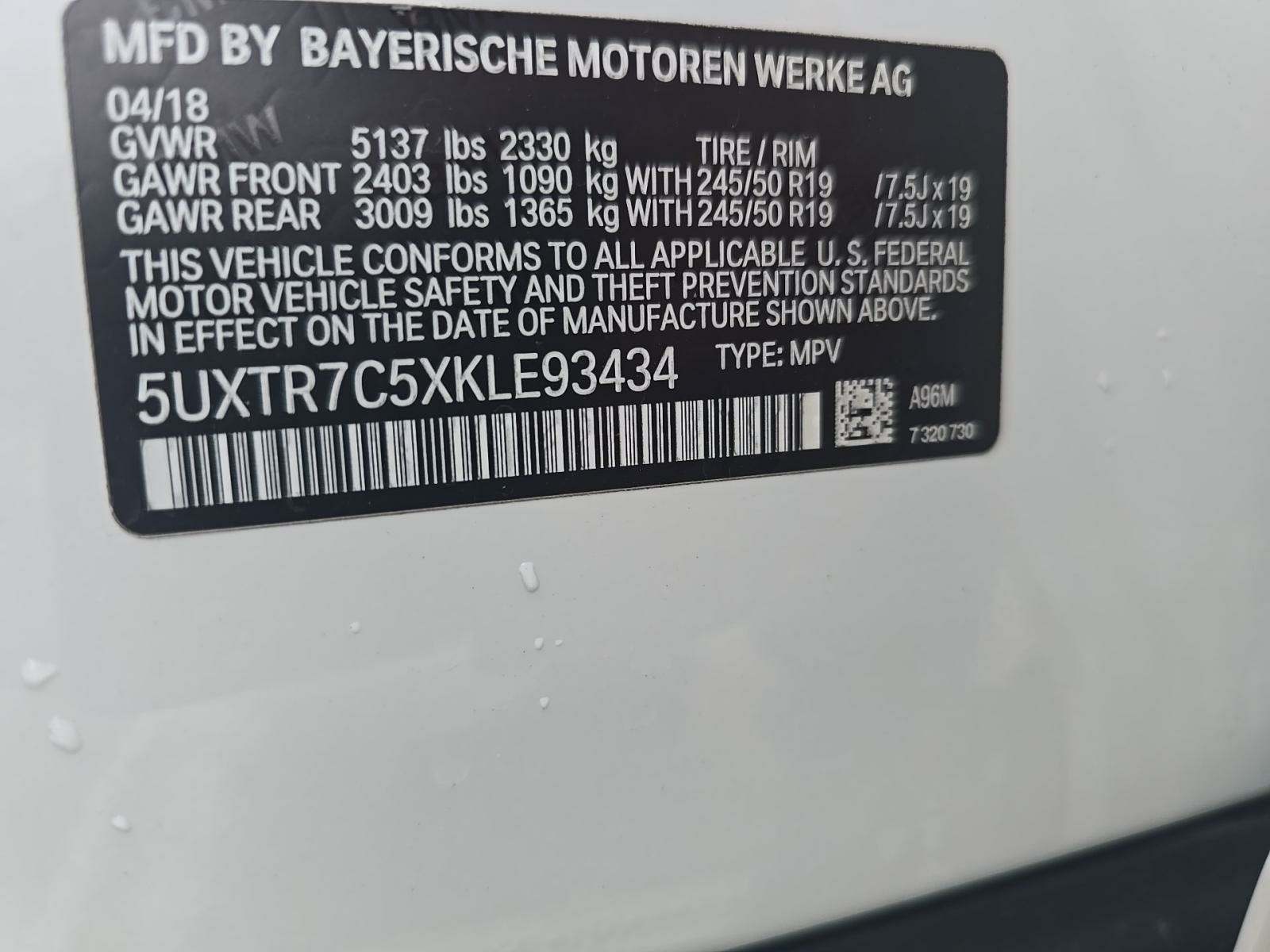 2019 BMW X3 sDrive30i RWD