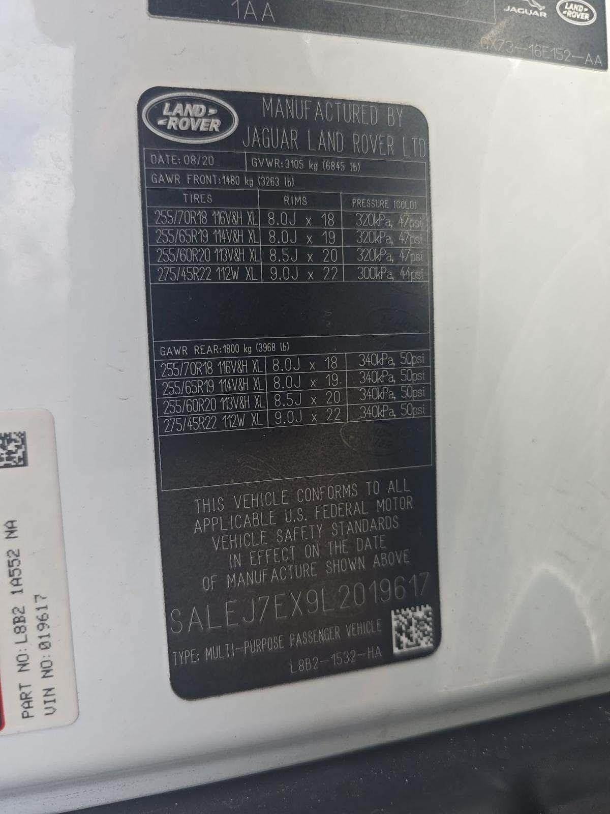 2020 Land Rover Defender 110 S AWD