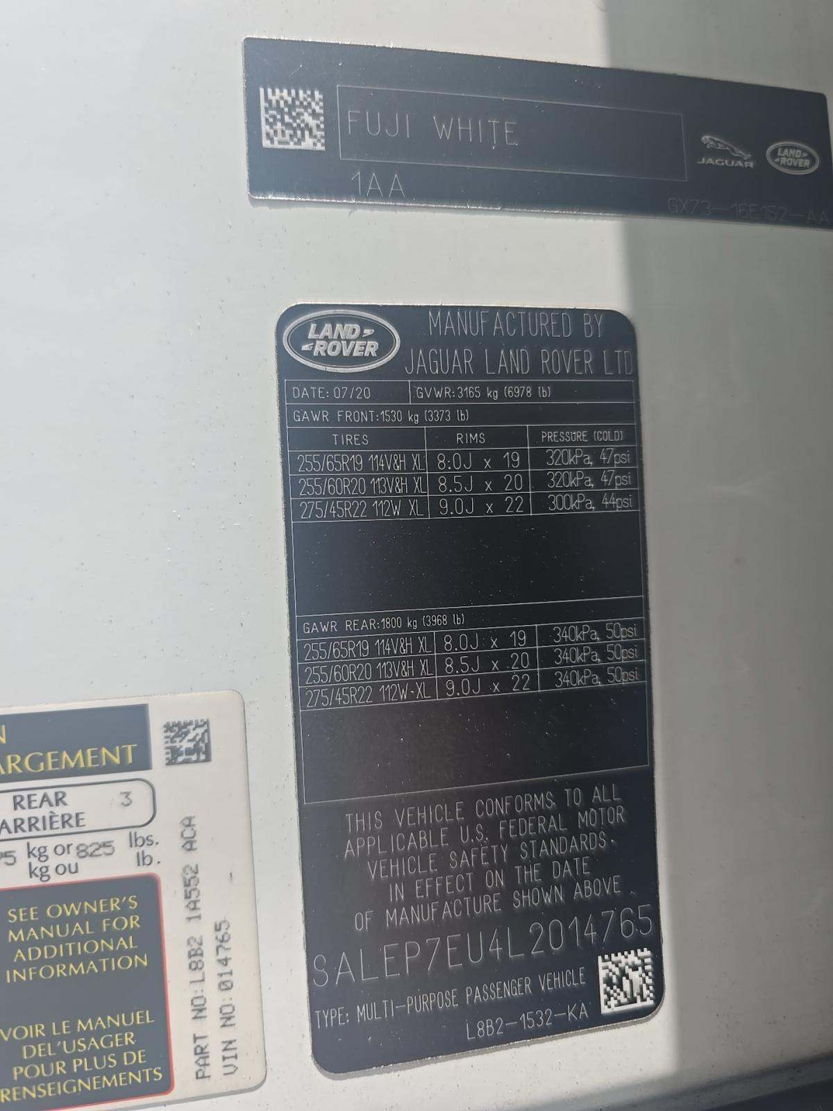 2020 Land Rover Defender 110 SE AWD