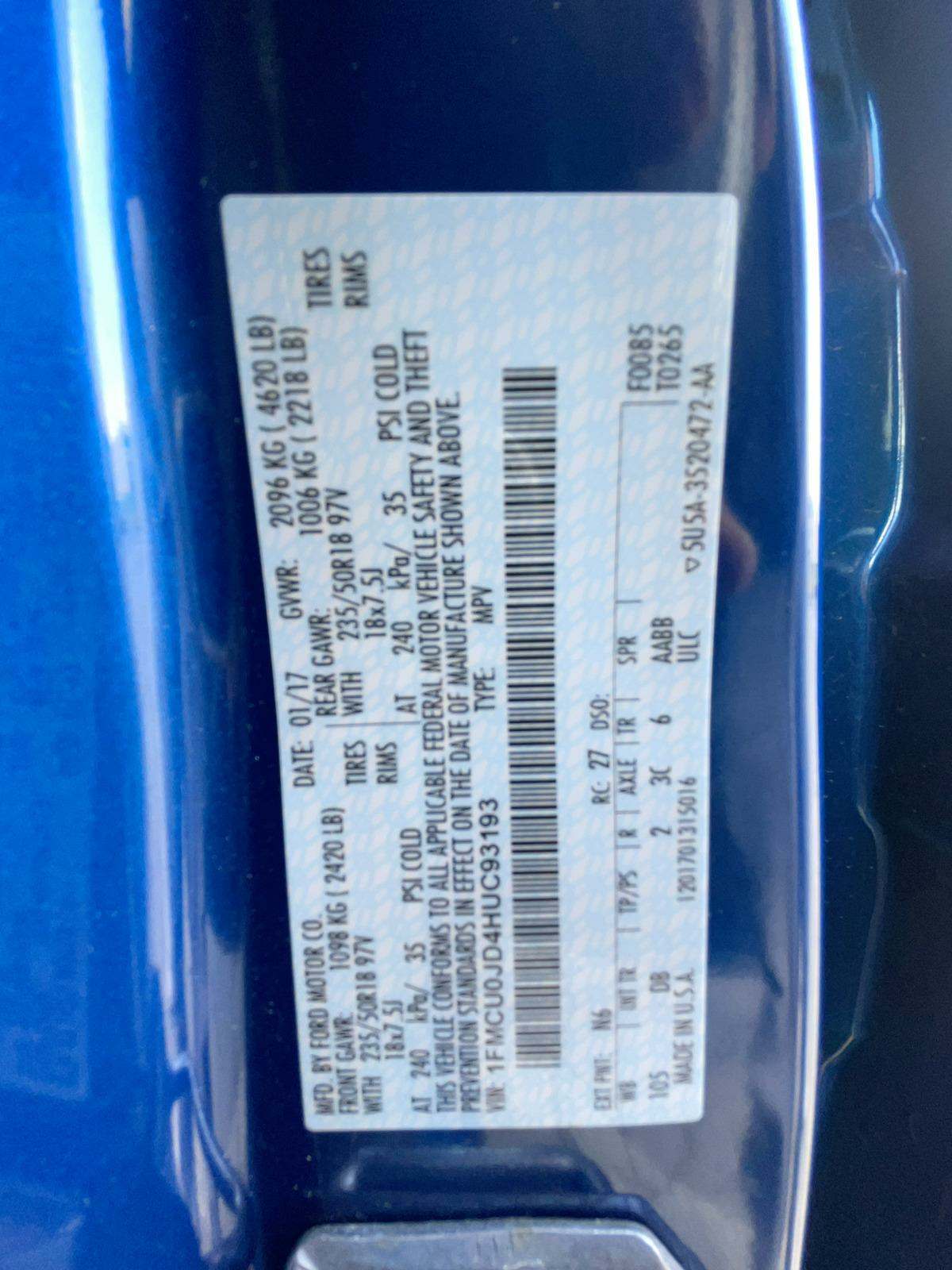 2017 Ford Escape Titanium FWD