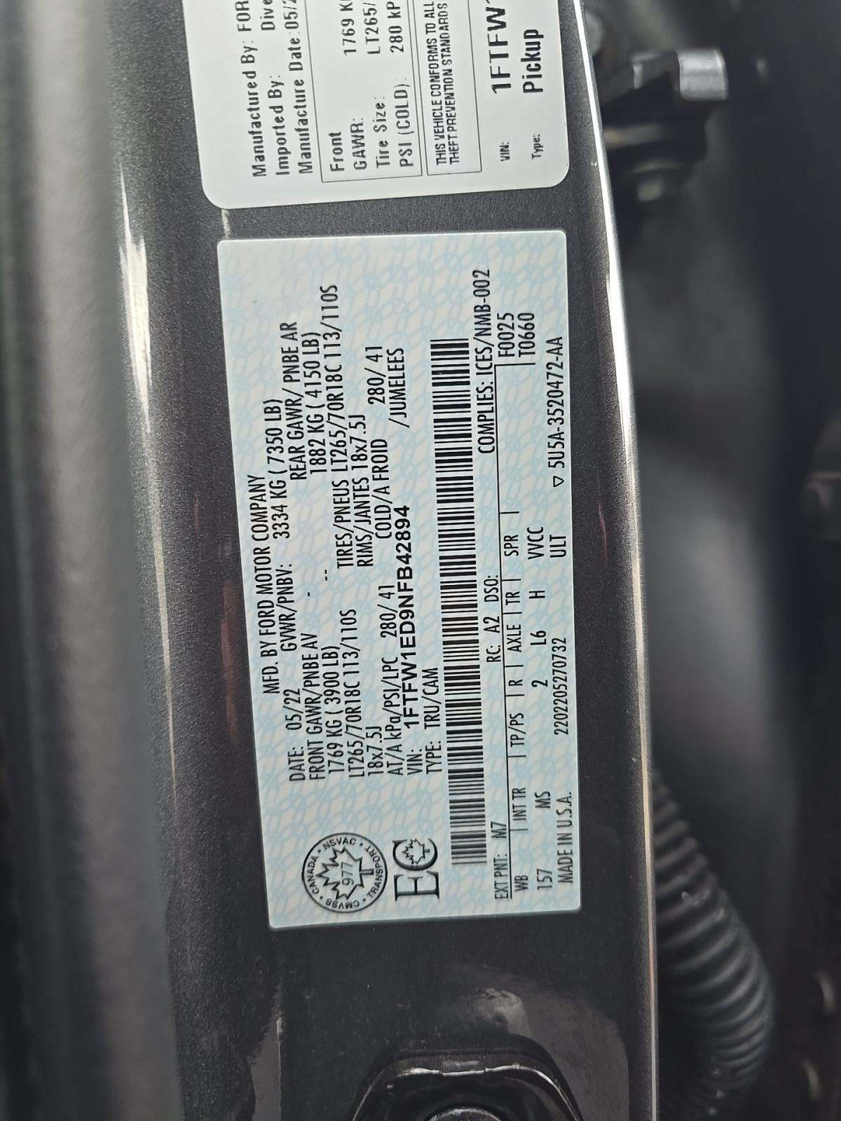 2022 Ford F-150 Hybrid XLT AWD