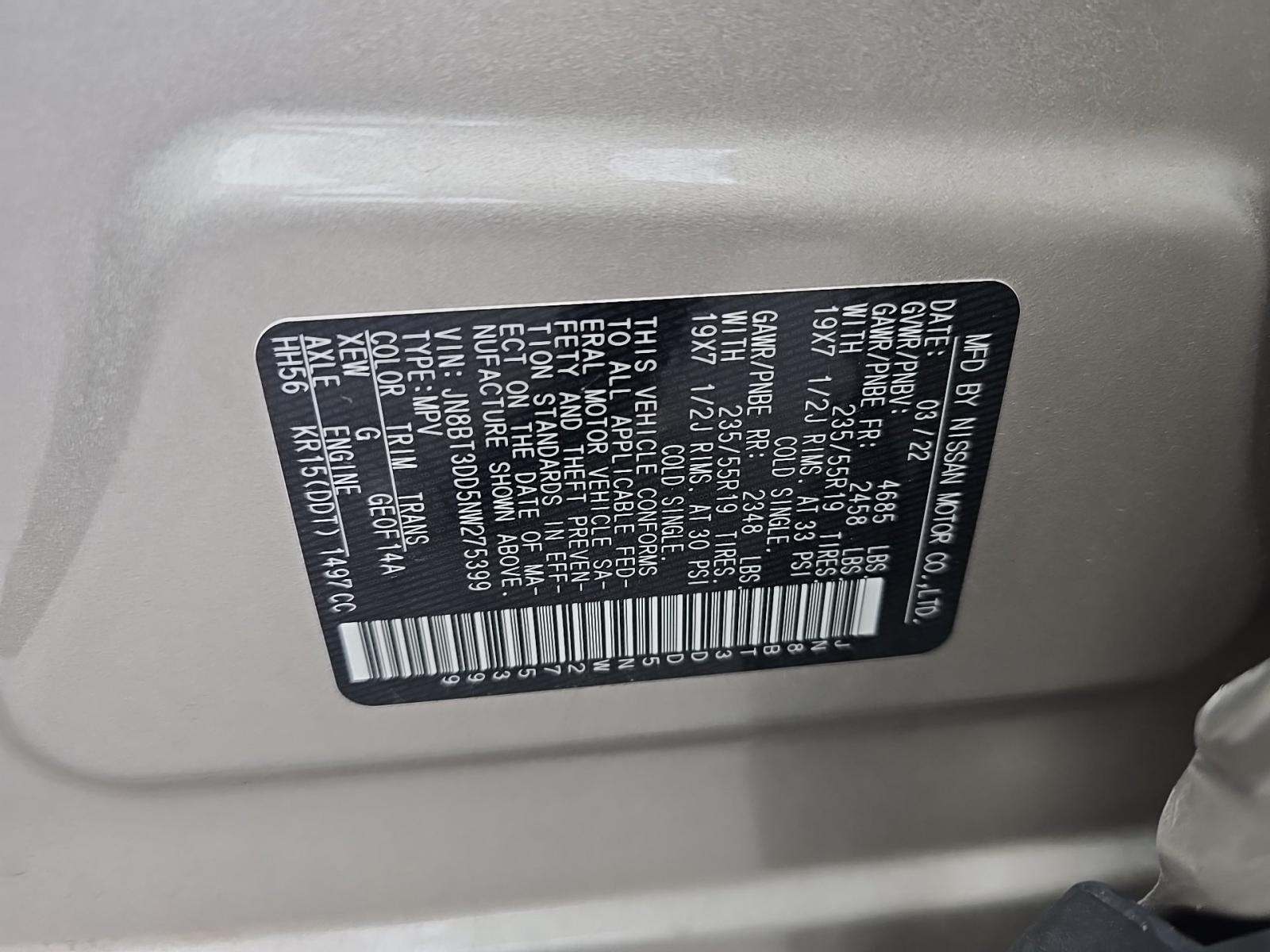 2022 Nissan Rogue Platinum AWD