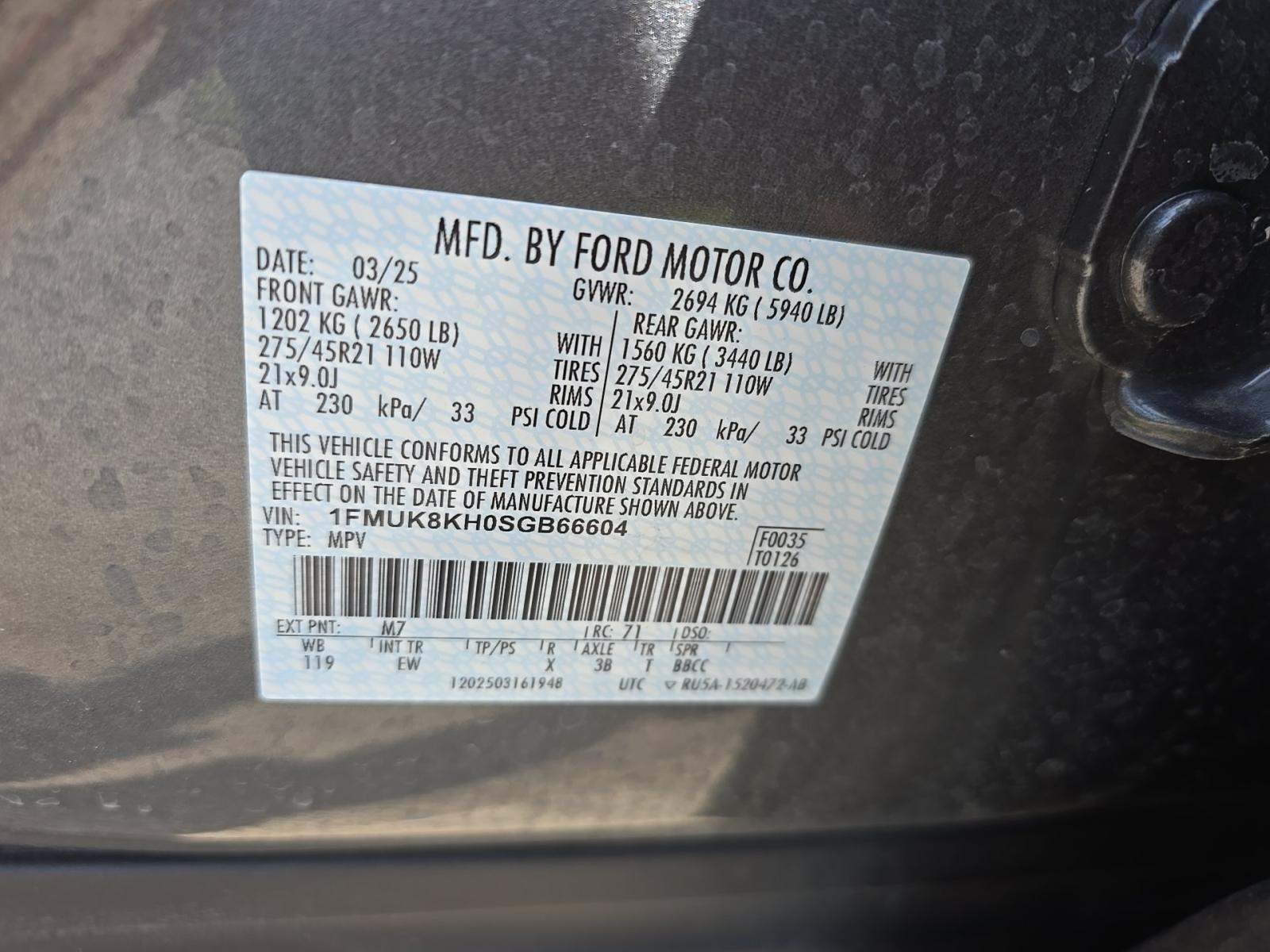 2025 Ford Explorer ST-Line AWD