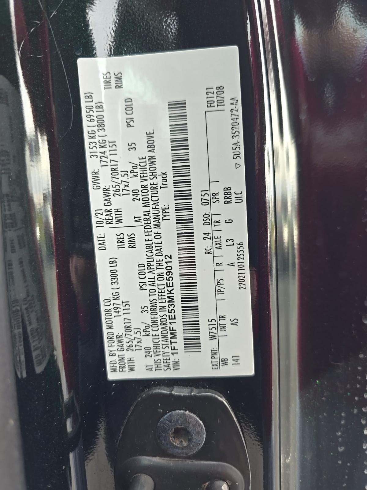 2021 Ford F-150 XL AWD
