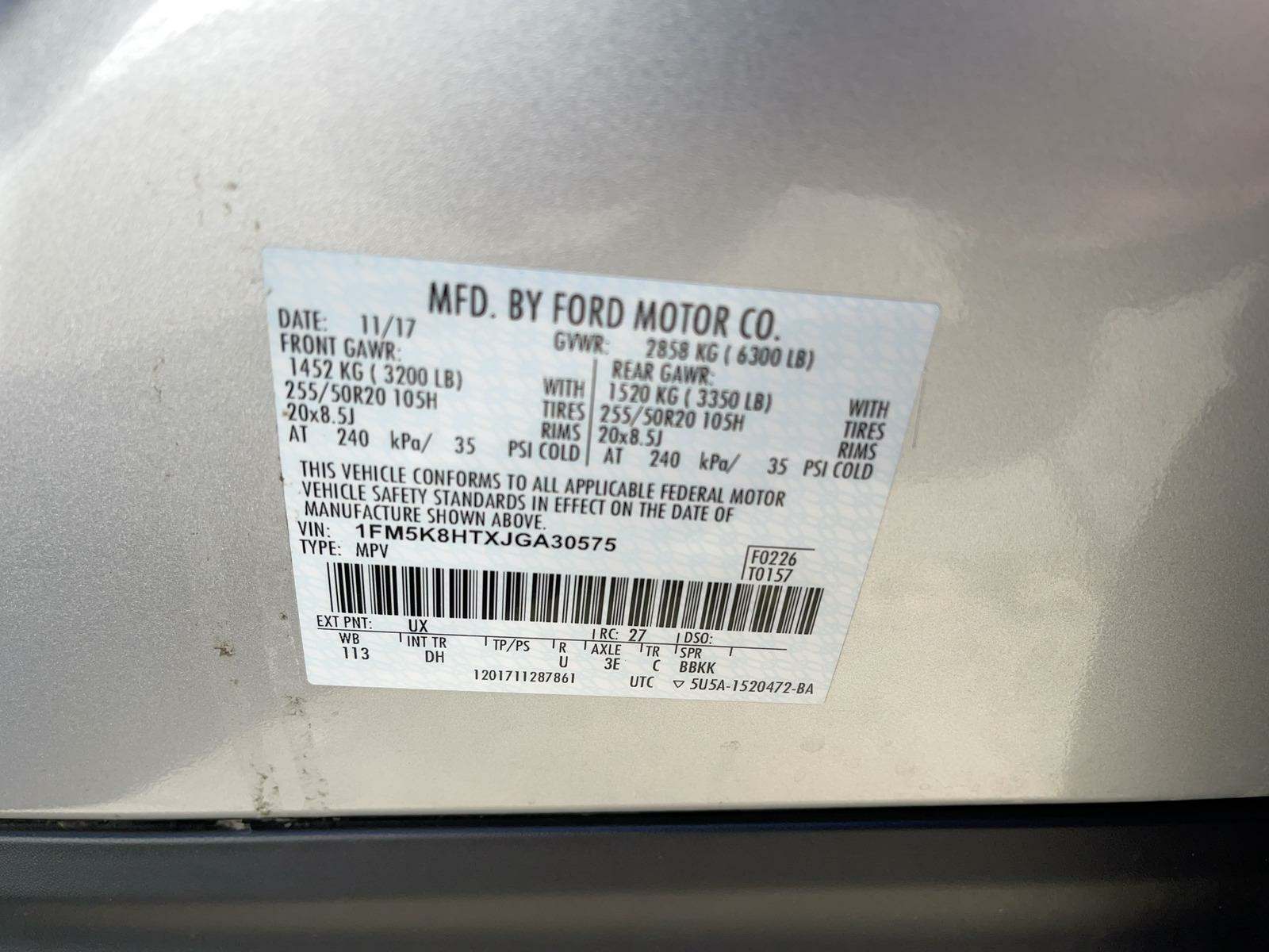 2018 Ford Explorer Platinum AWD