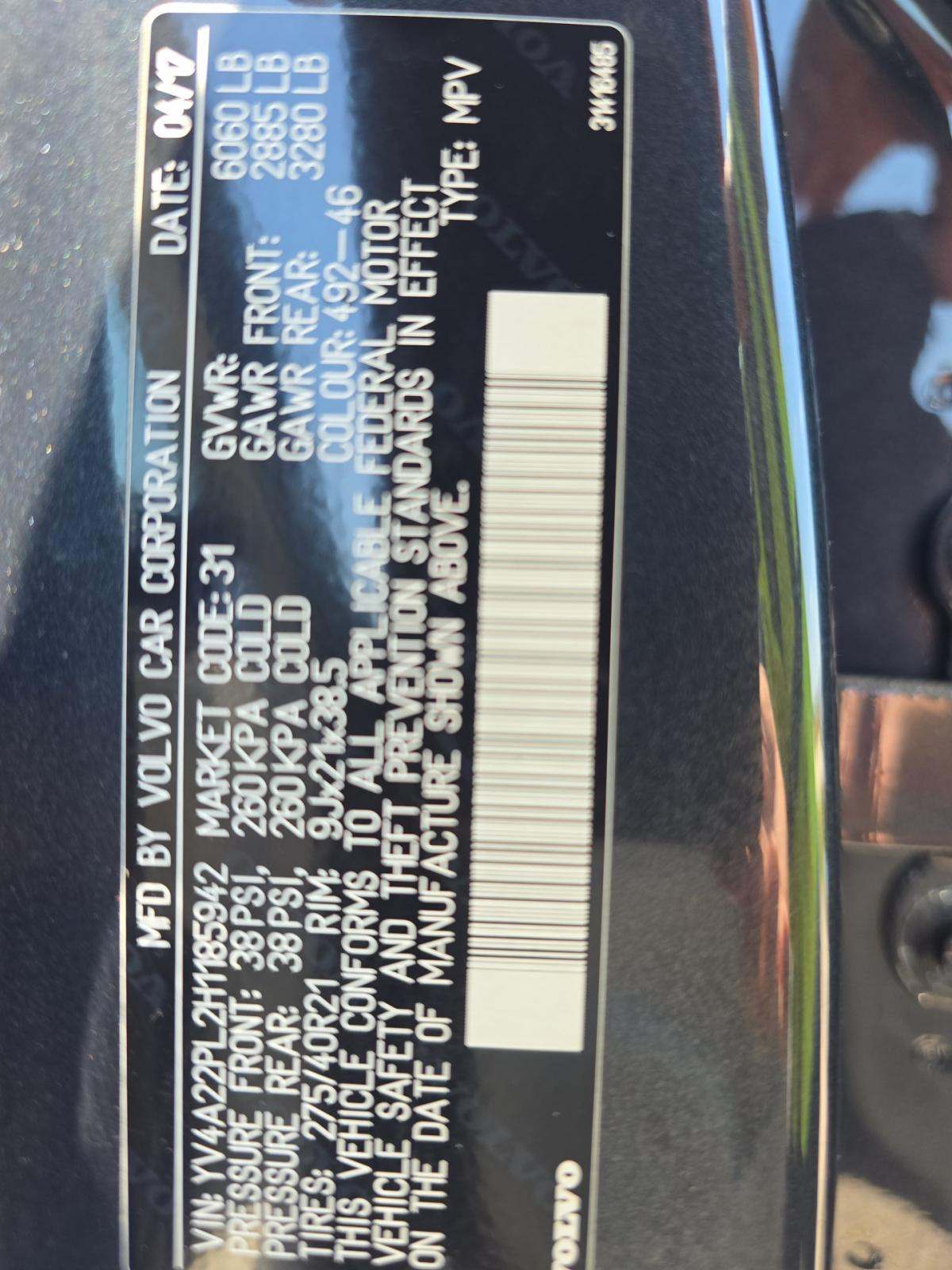 2017 Volvo XC90 T6 Inscription AWD