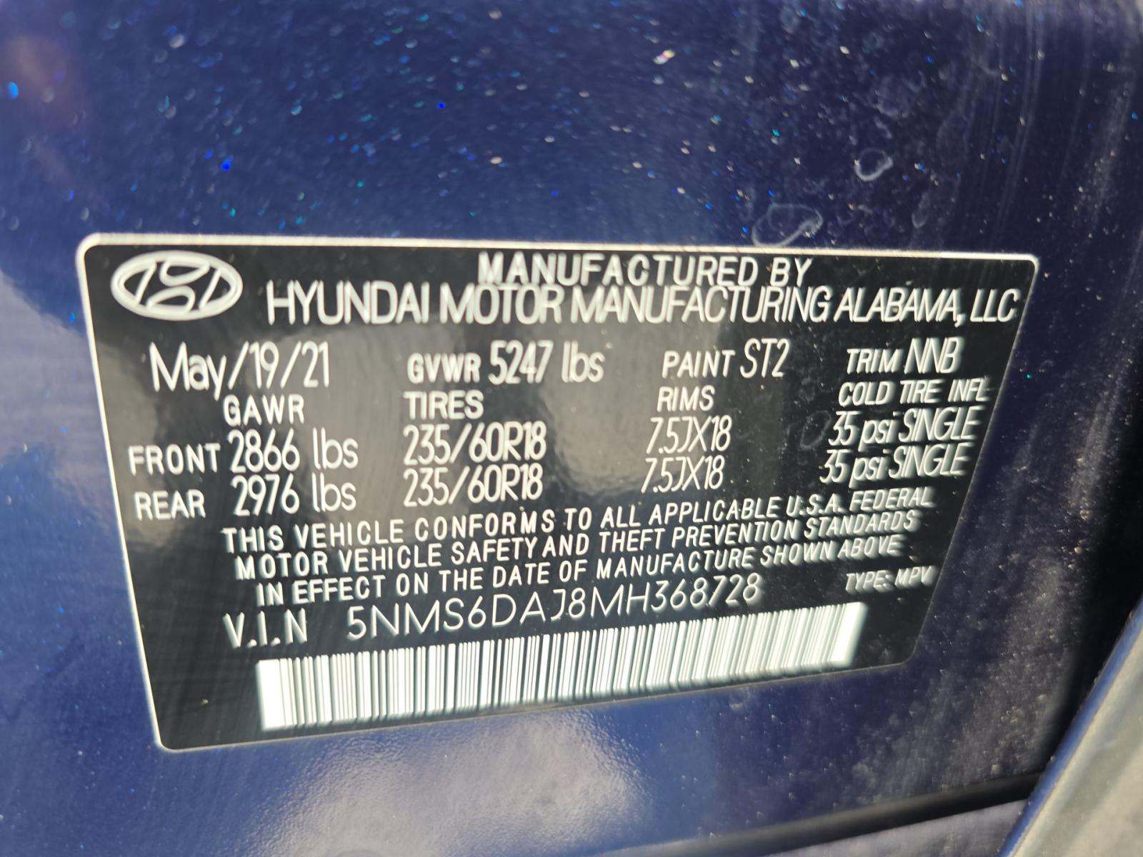 2021 Hyundai Santa Fe SEL AWD