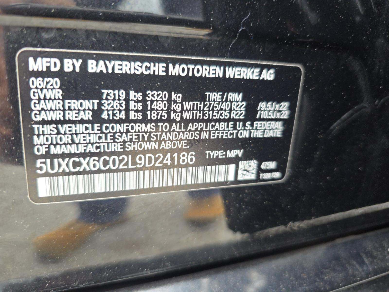 2020 BMW X7 M50i AWD