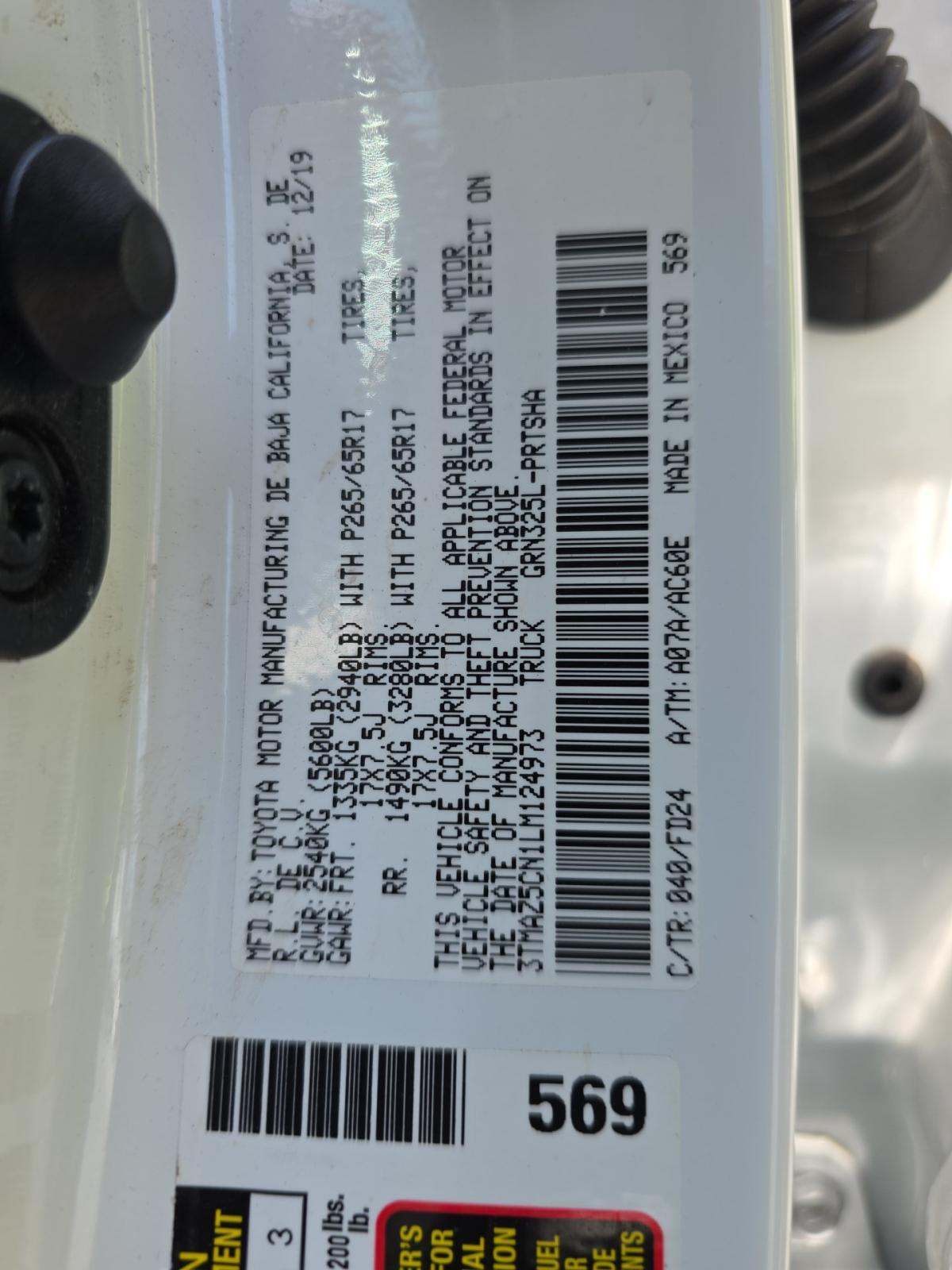 2020 Toyota Tacoma TRD Sport RWD