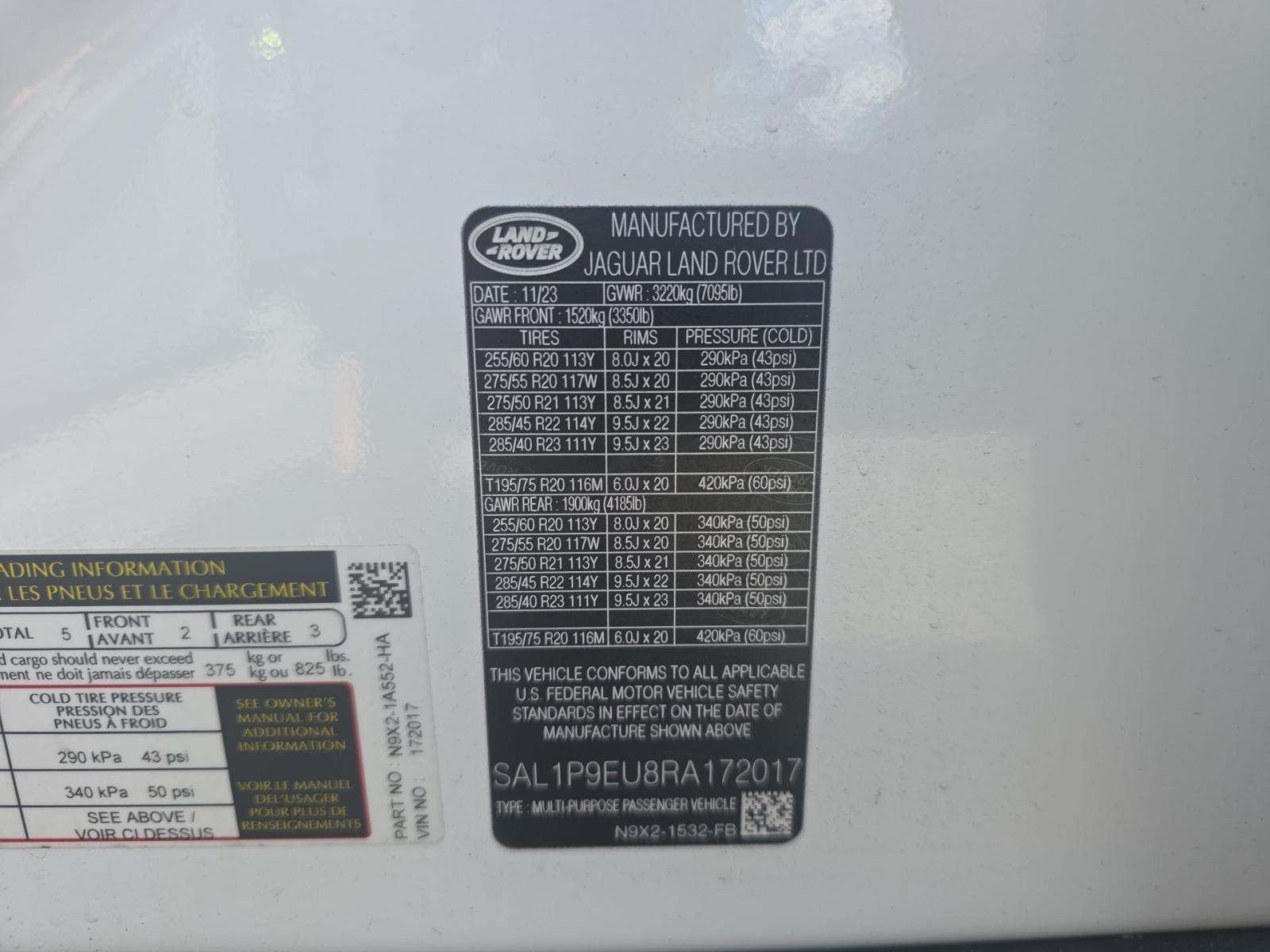 2024 Land Rover Range Rover Sport SE AWD