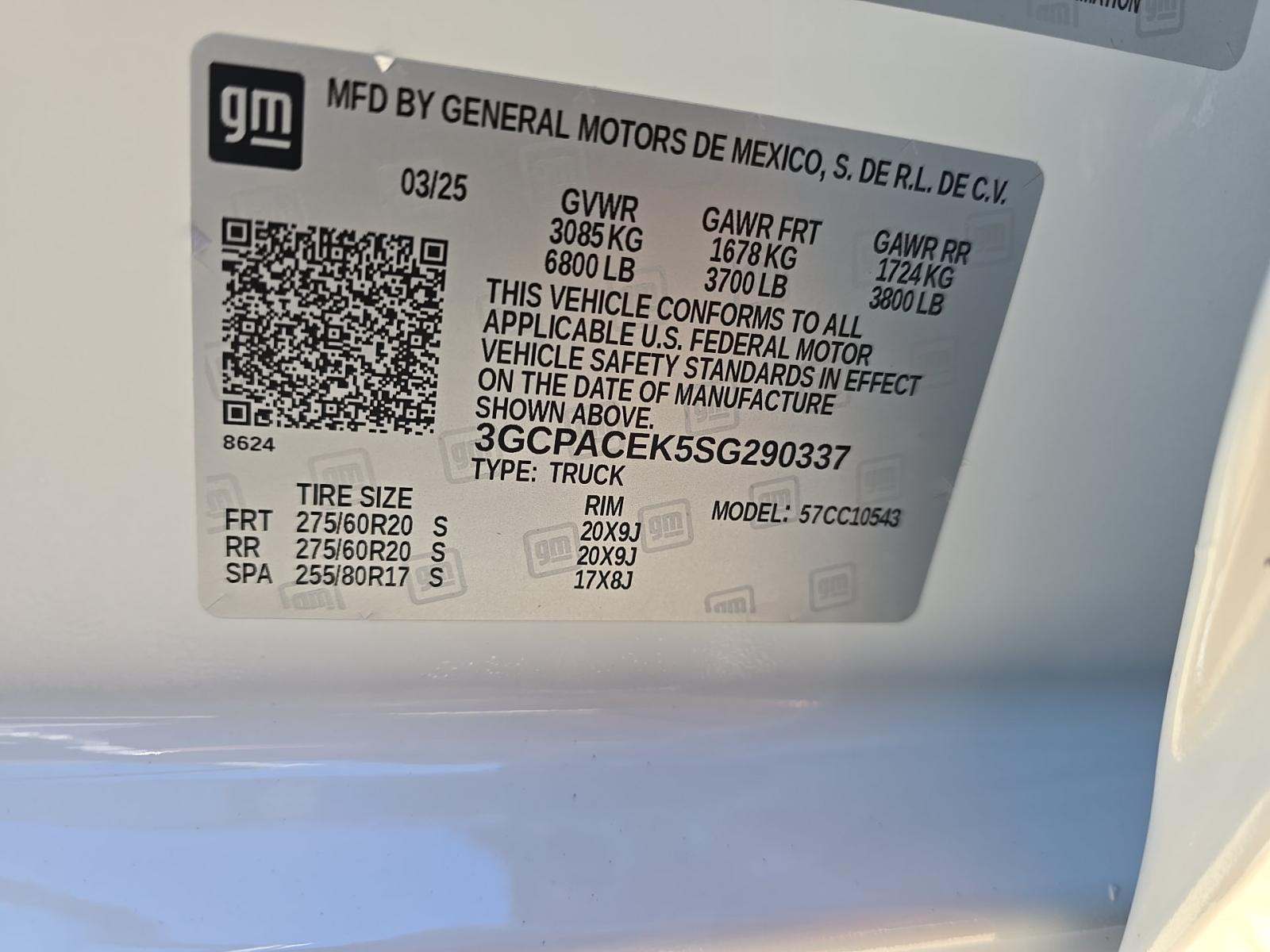 2025 Chevrolet Silverado 1500 LT RWD