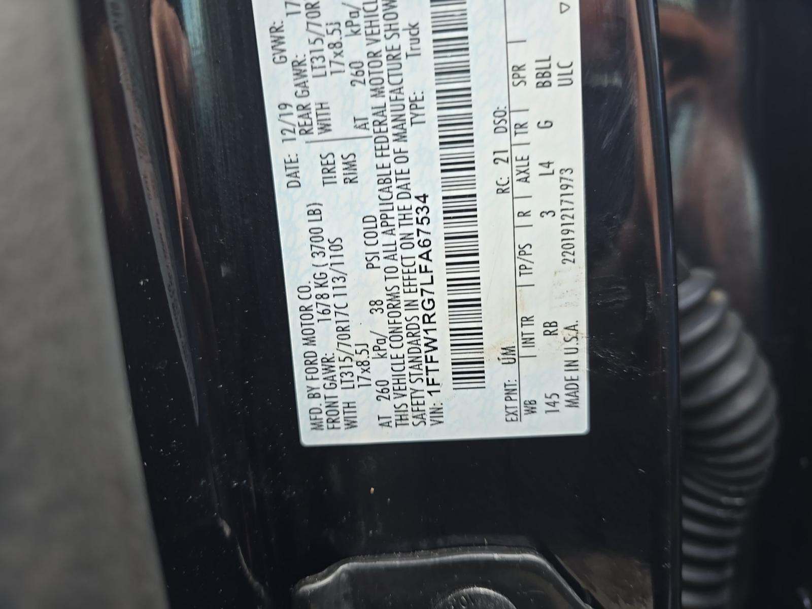 2020 Ford F-150 Raptor AWD