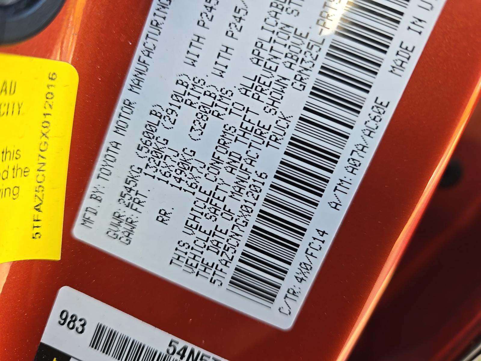 2016 Toyota Tacoma SR5 RWD