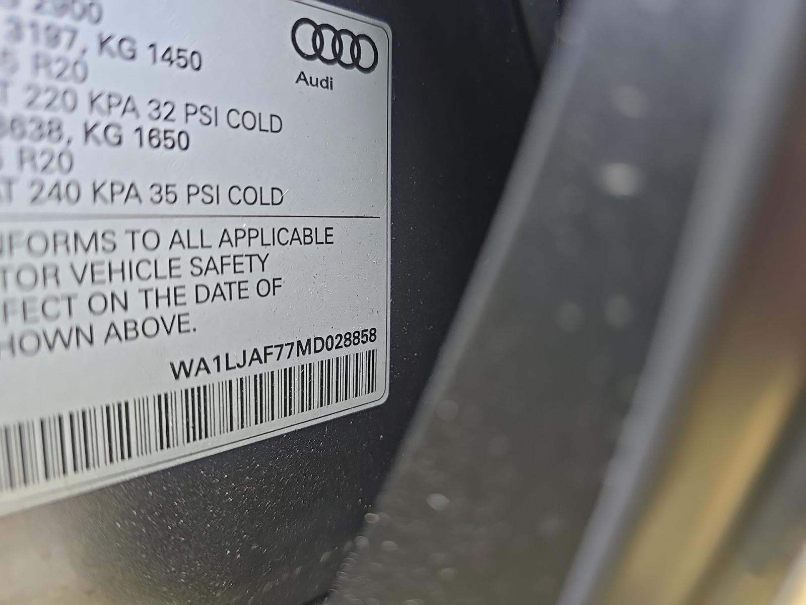 2021 Audi Q7 2.0T Premium Plus AWD