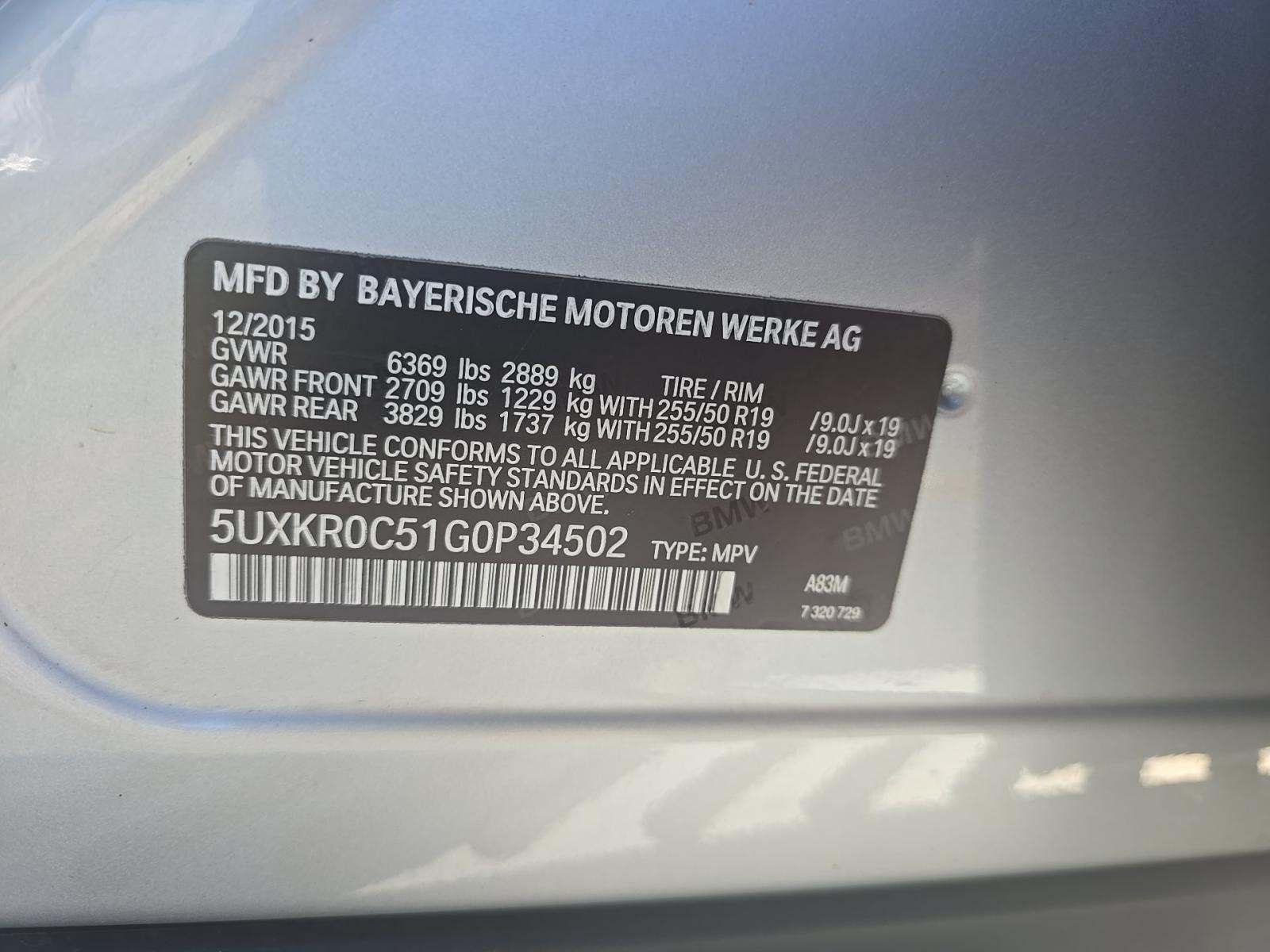 2016 BMW X5 xDrive35i AWD