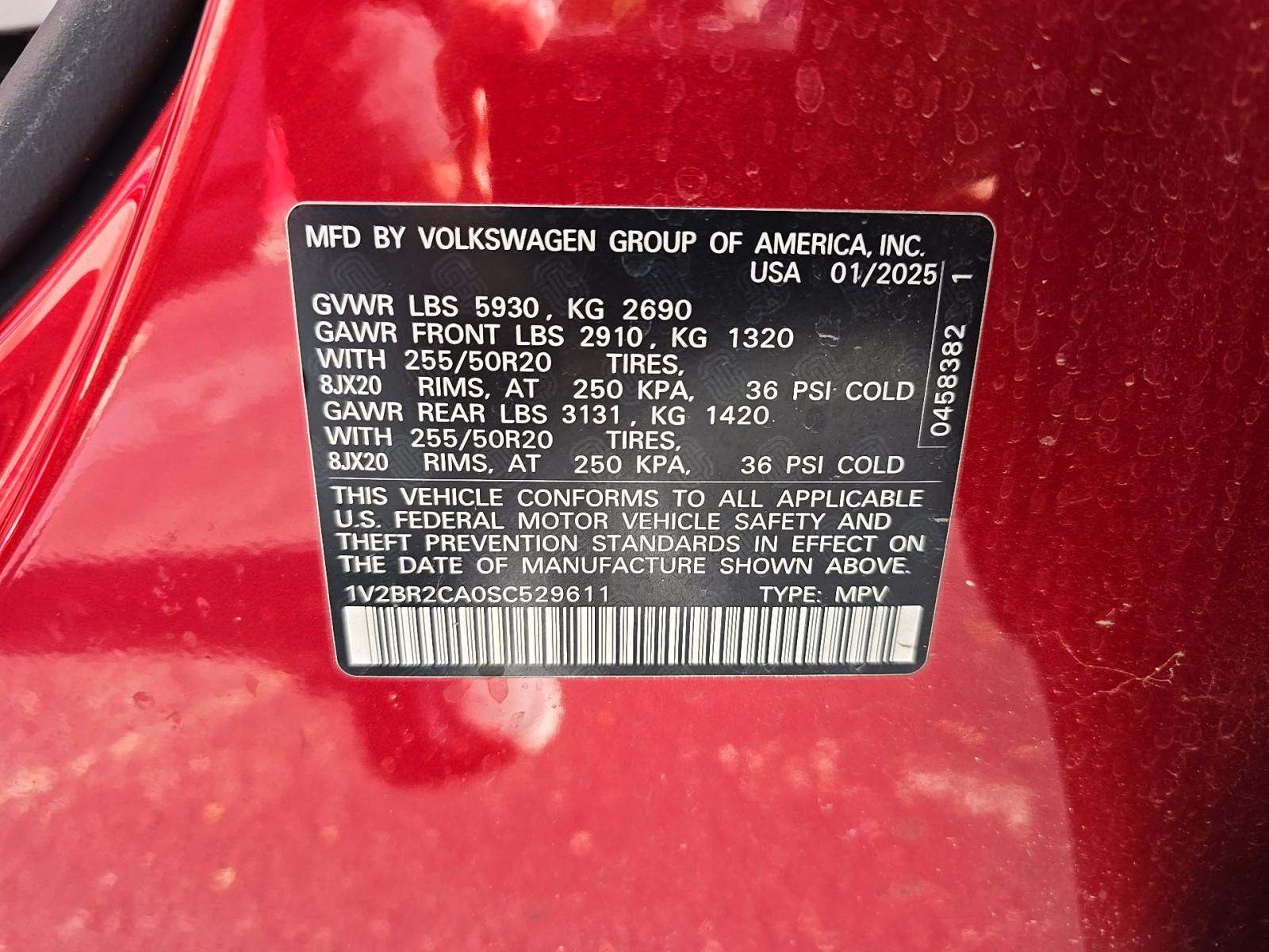 2025 Volkswagen Atlas 2.0T SEL AWD