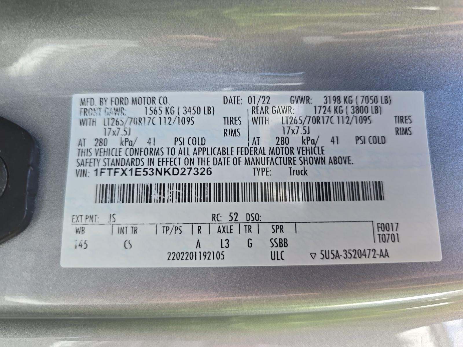 2022 Ford F-150 XL AWD