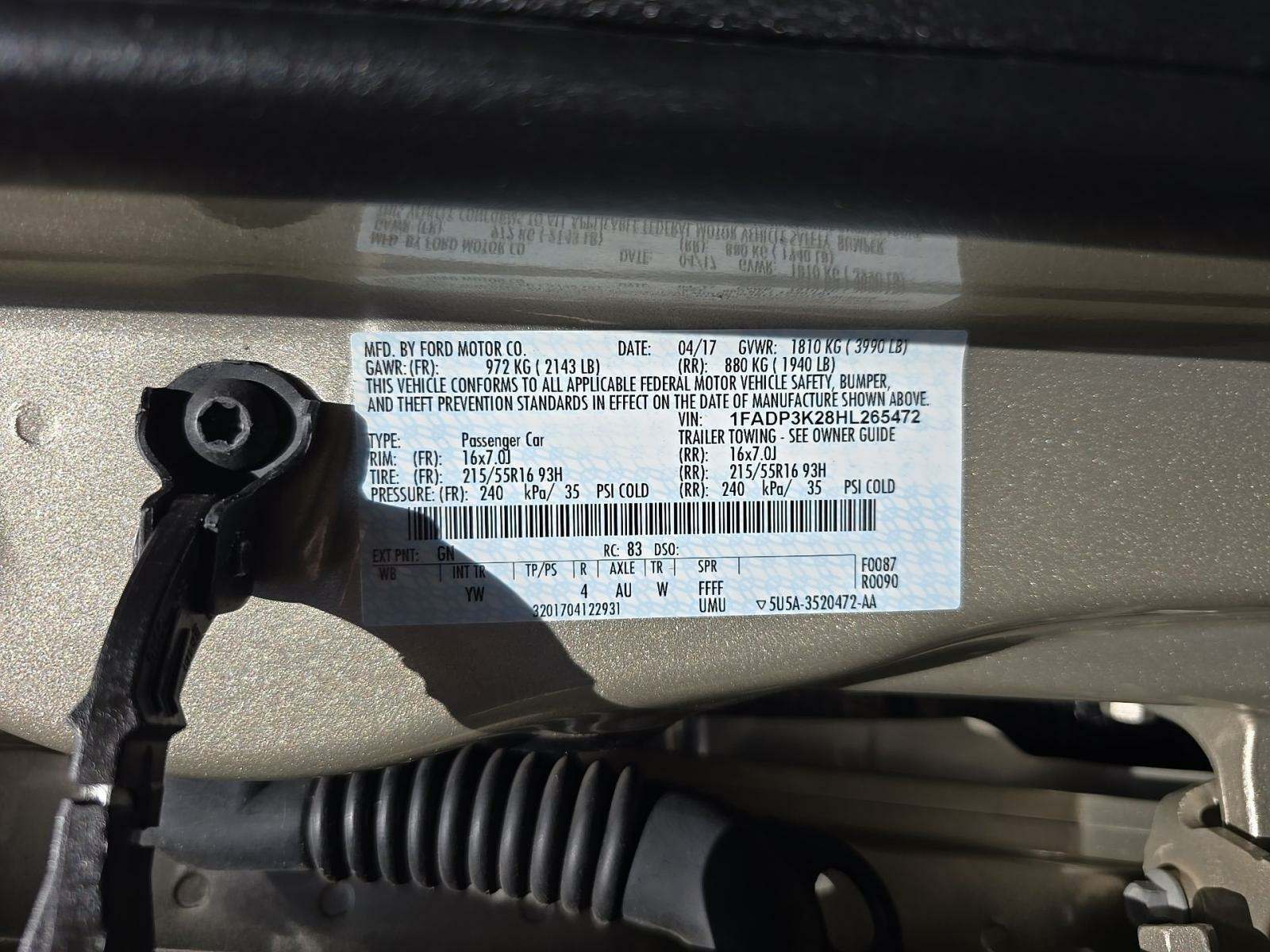 2017 Ford Focus SE FWD