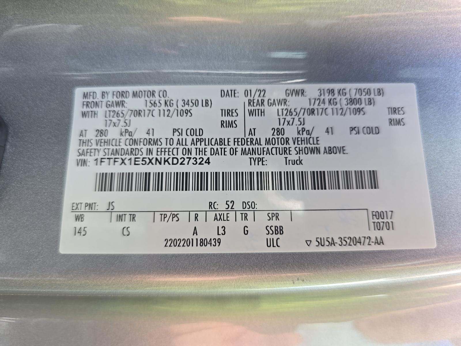 2022 Ford F-150 XL AWD