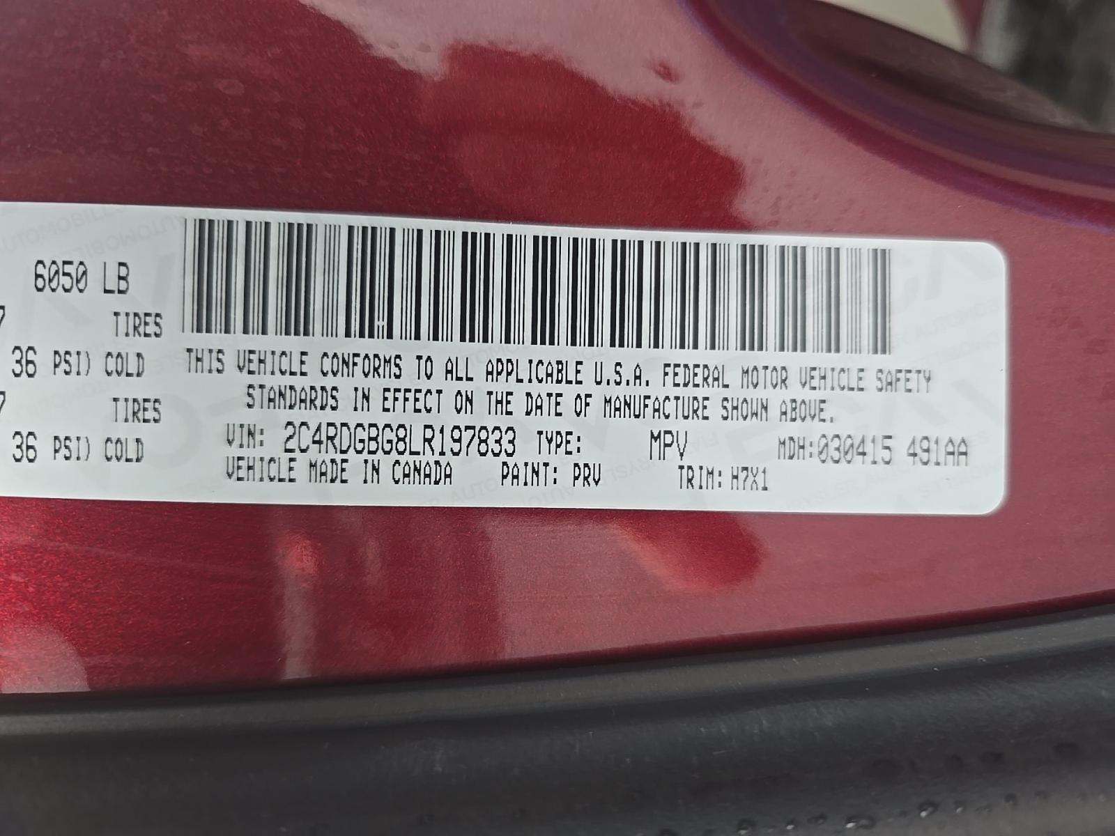 2020 Dodge Grand Caravan SE FWD