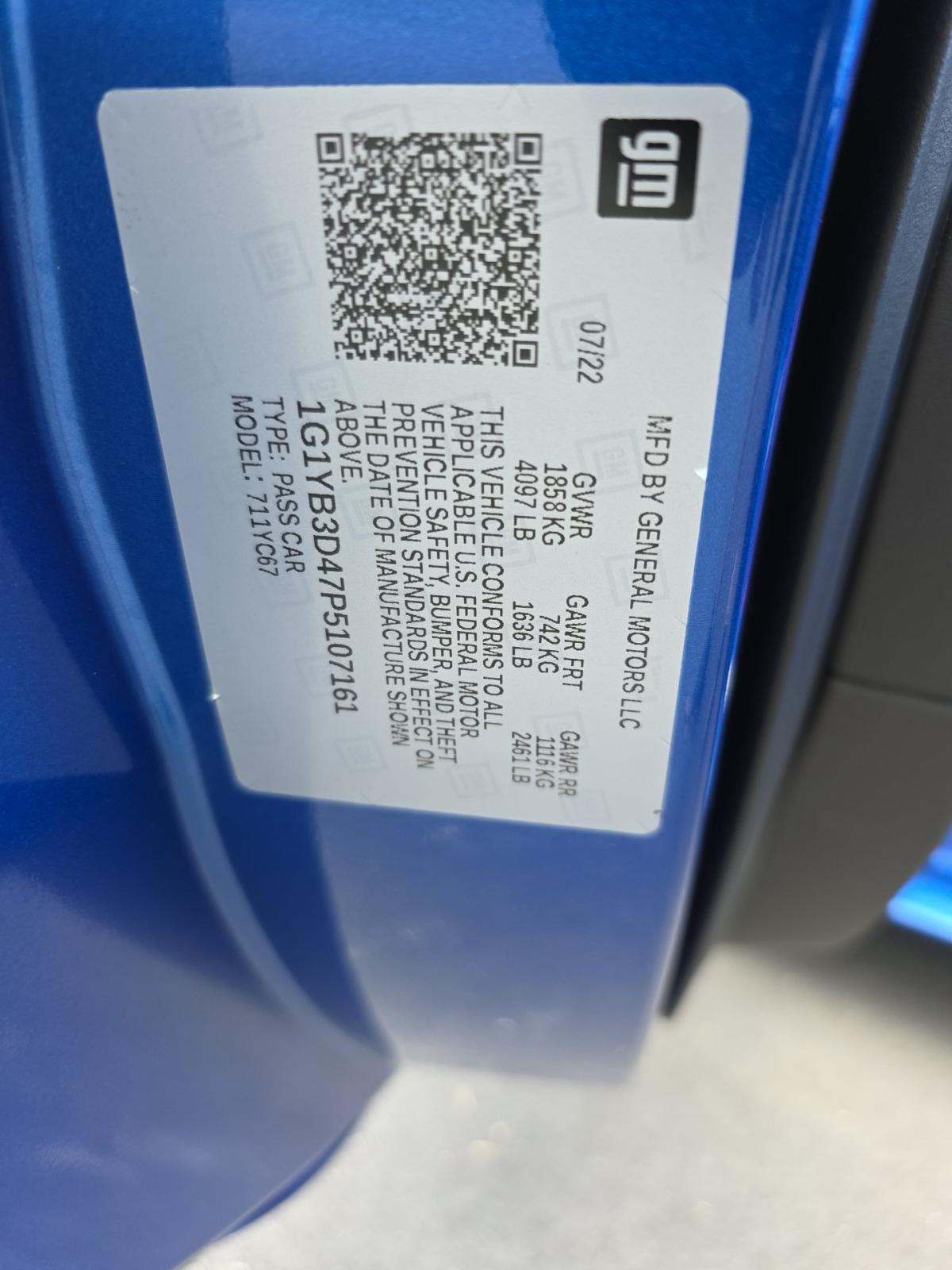 2023 Chevrolet Corvette Stingray RWD