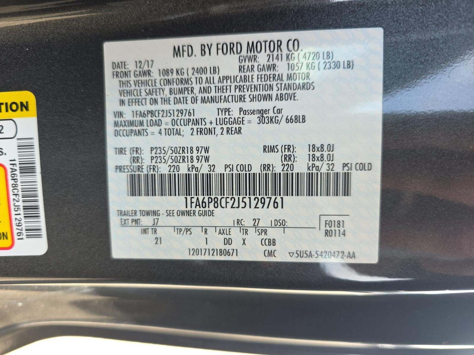 2018 Ford Mustang GT RWD