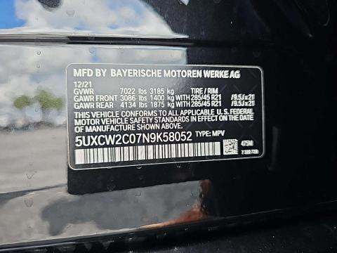 2022 BMW X7 xDrive40i AWD