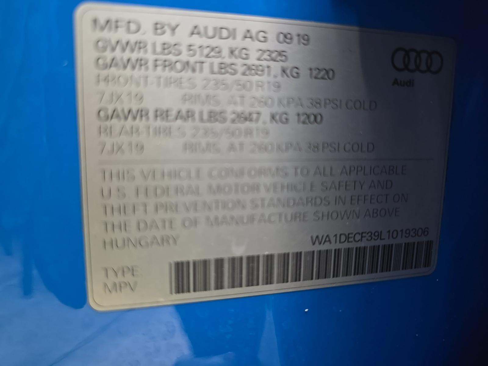 2020 Audi Q3 2.0T S line Premium AWD