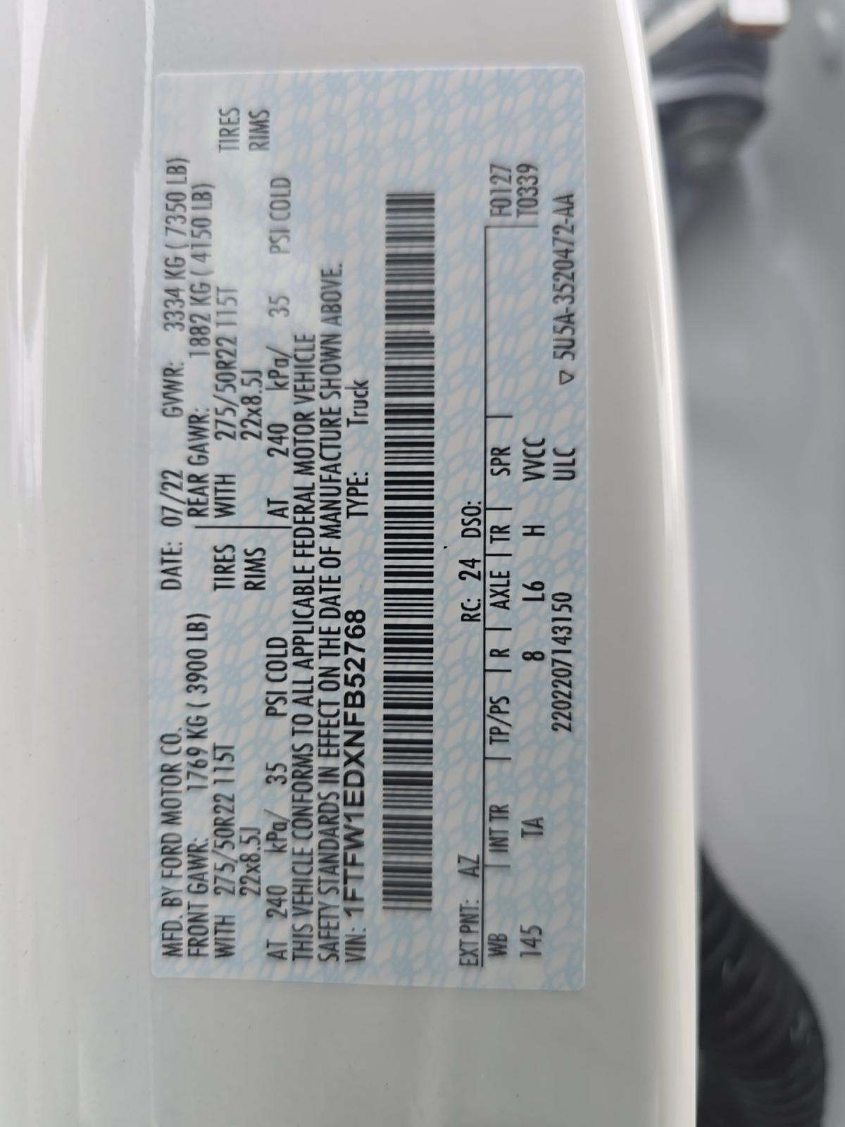 2022 Ford F-150 Hybrid Limited AWD