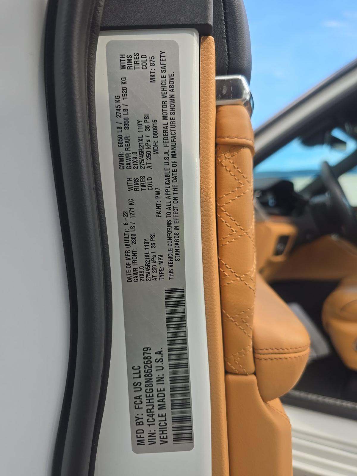 2022 Jeep Grand Cherokee Summit Reserve AWD