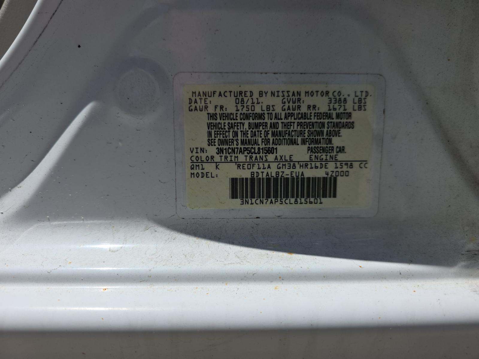 NISSAN VERSA - 5