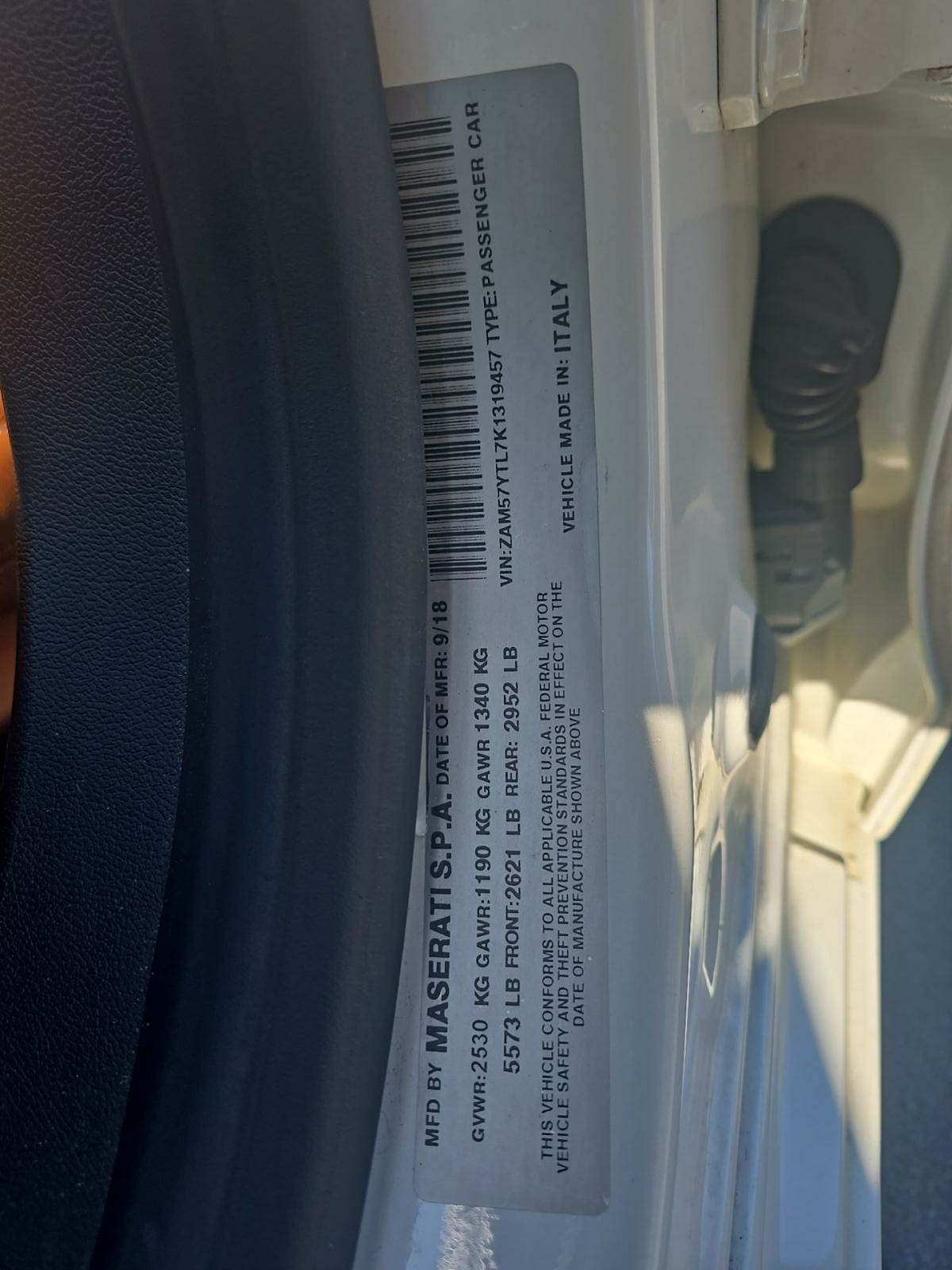 2019 Maserati Ghibli S Q4 GranLusso AWD