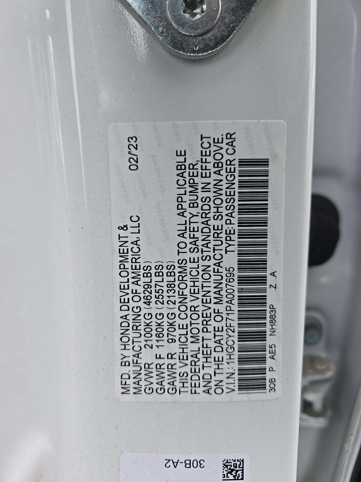 2023 Honda Accord Hybrid Sport-L FWD