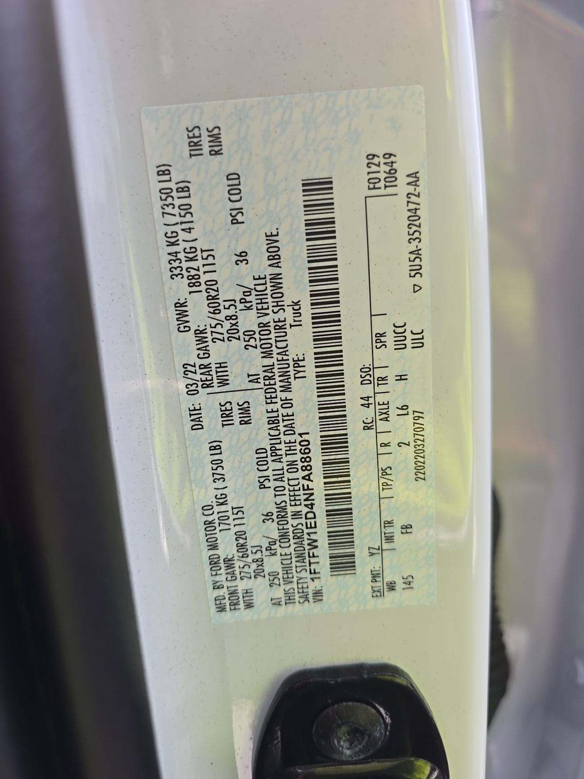 2022 Ford F-150 Hybrid XLT AWD