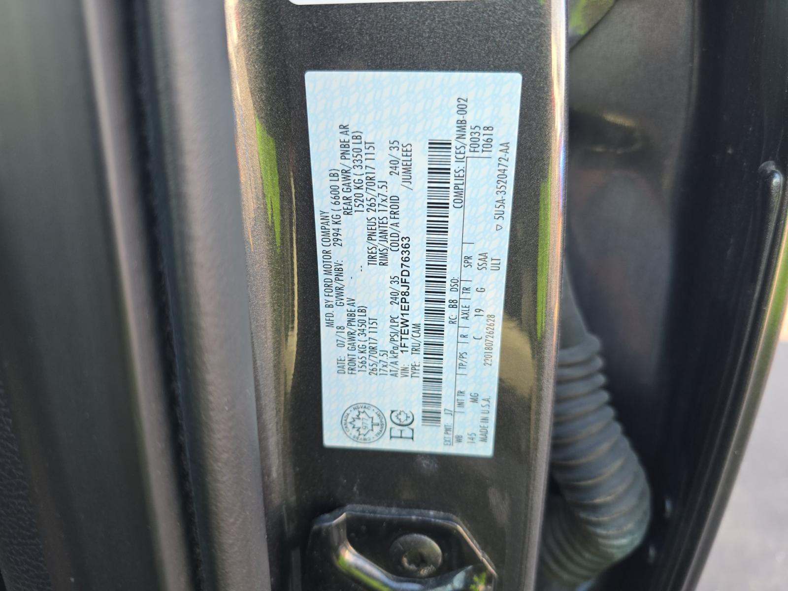 2018 Ford F-150 XLT AWD