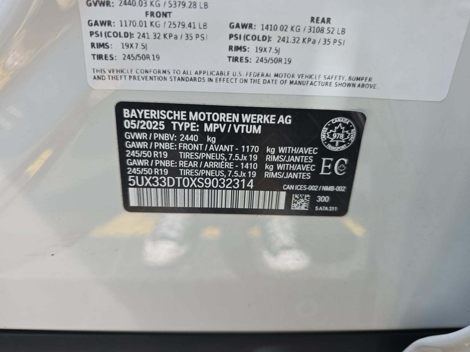 2025 BMW X4 xDrive30i AWD