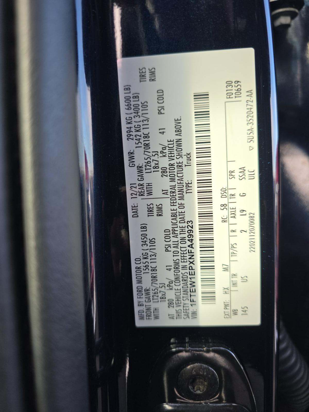 2022 Ford F-150 XLT AWD