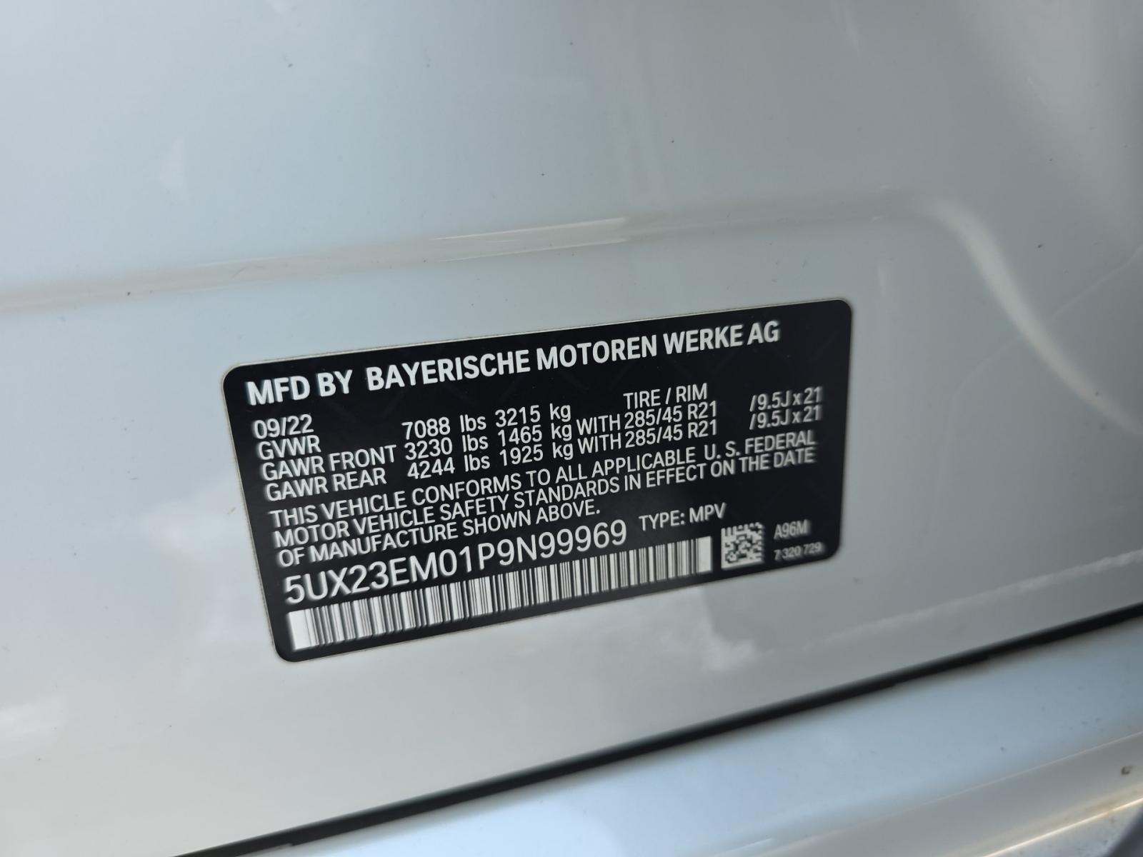 2023 BMW X7 xDrive40i AWD