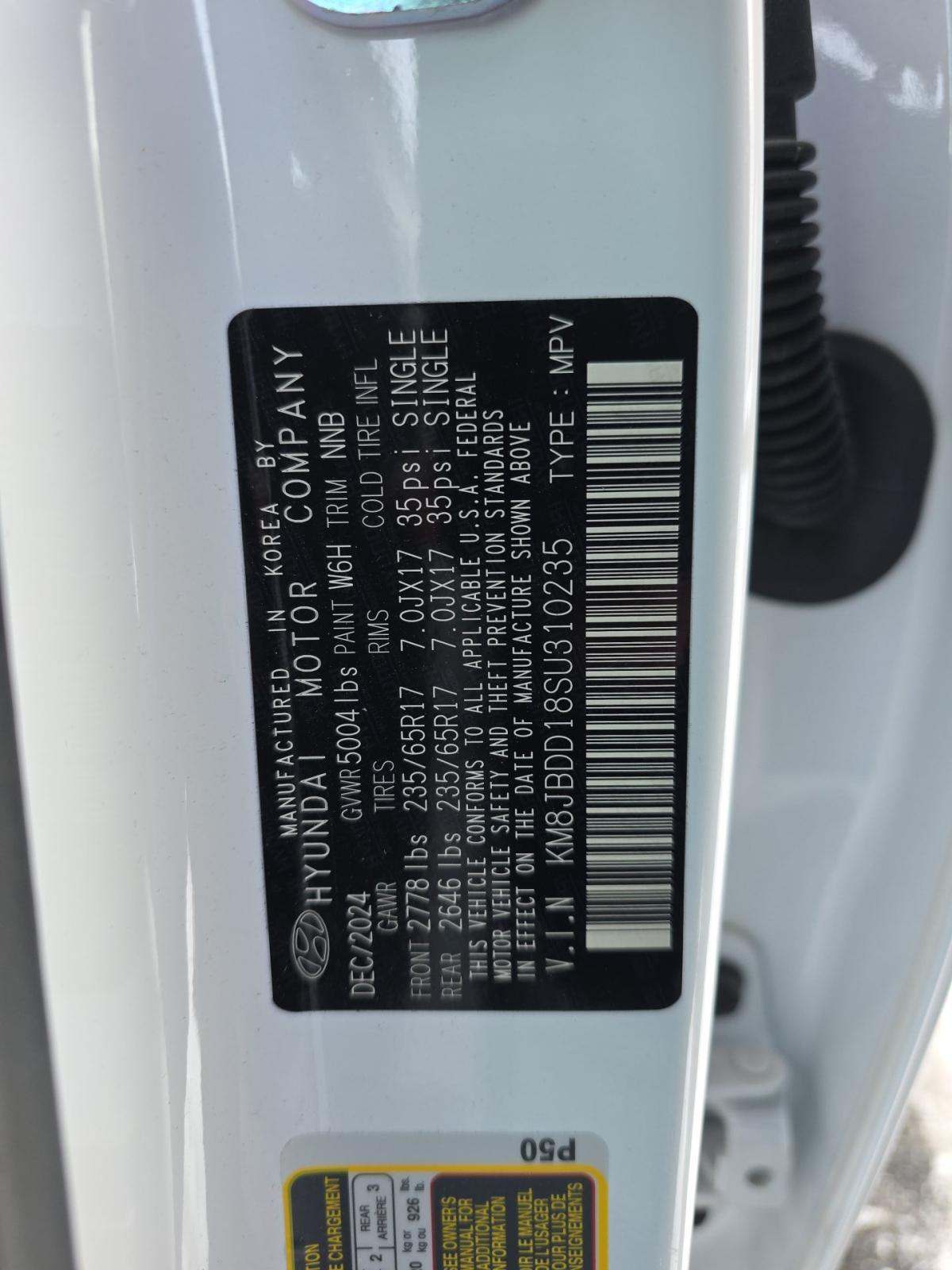 2025 Hyundai Tucson Hybrid Blue AWD