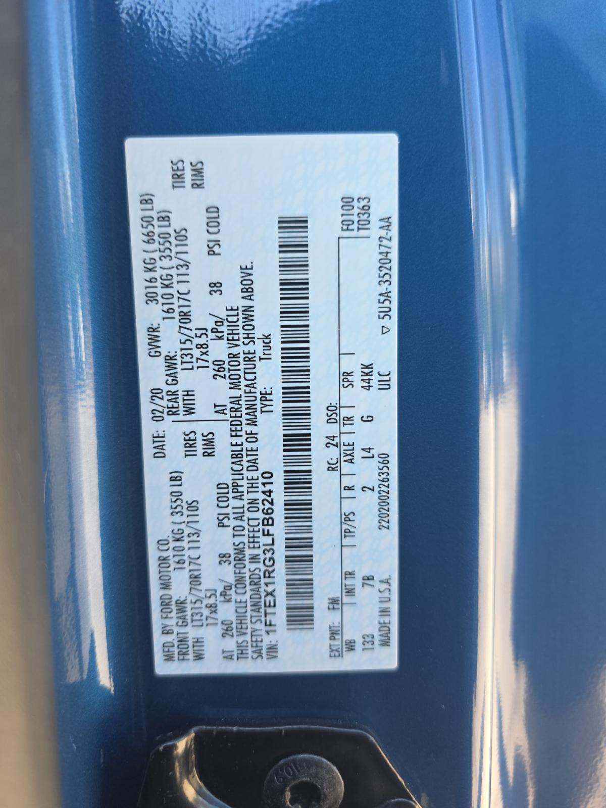 2020 Ford F-150 Raptor AWD