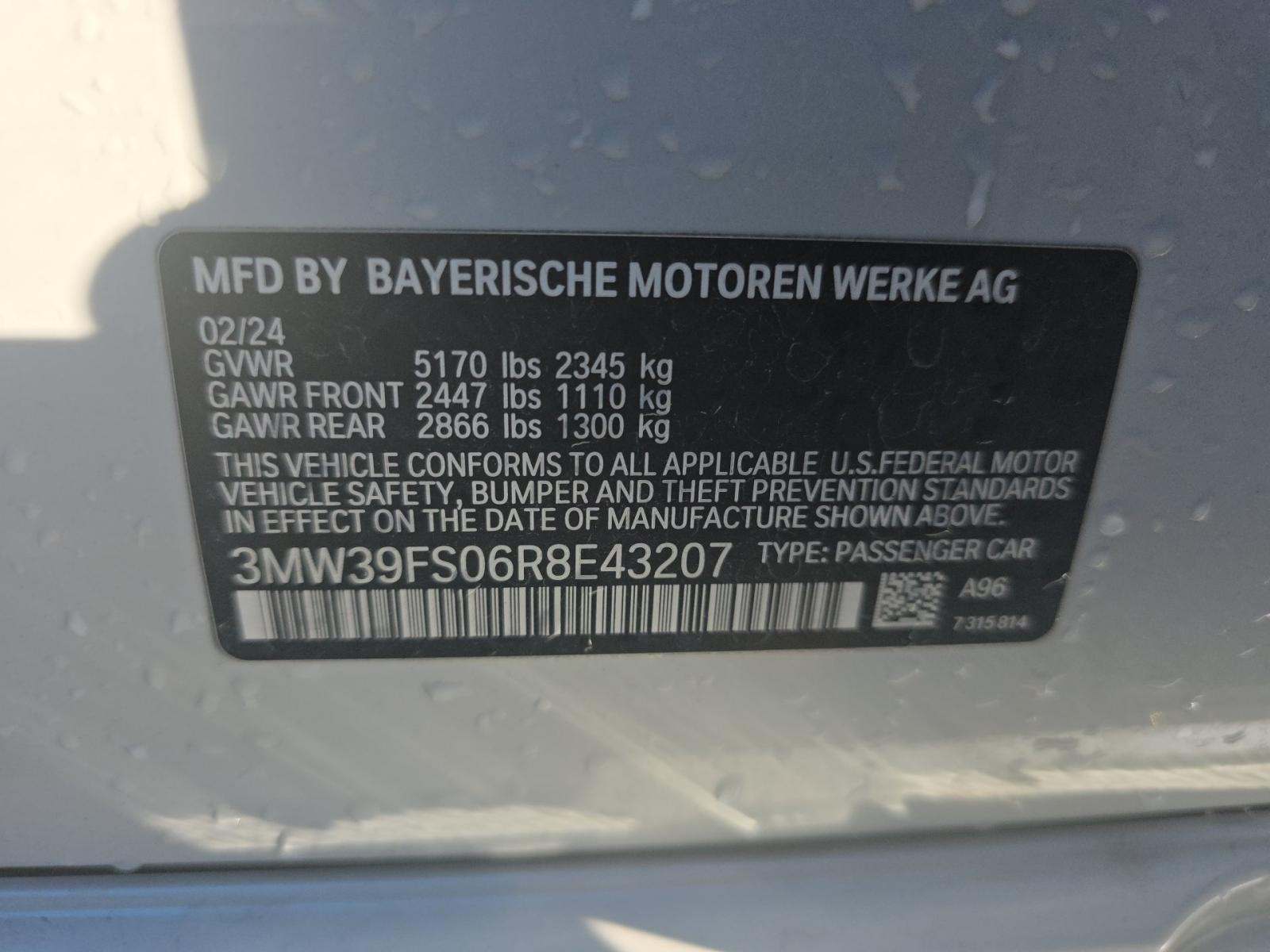 2024 BMW 3 Series 330e xDrive AWD