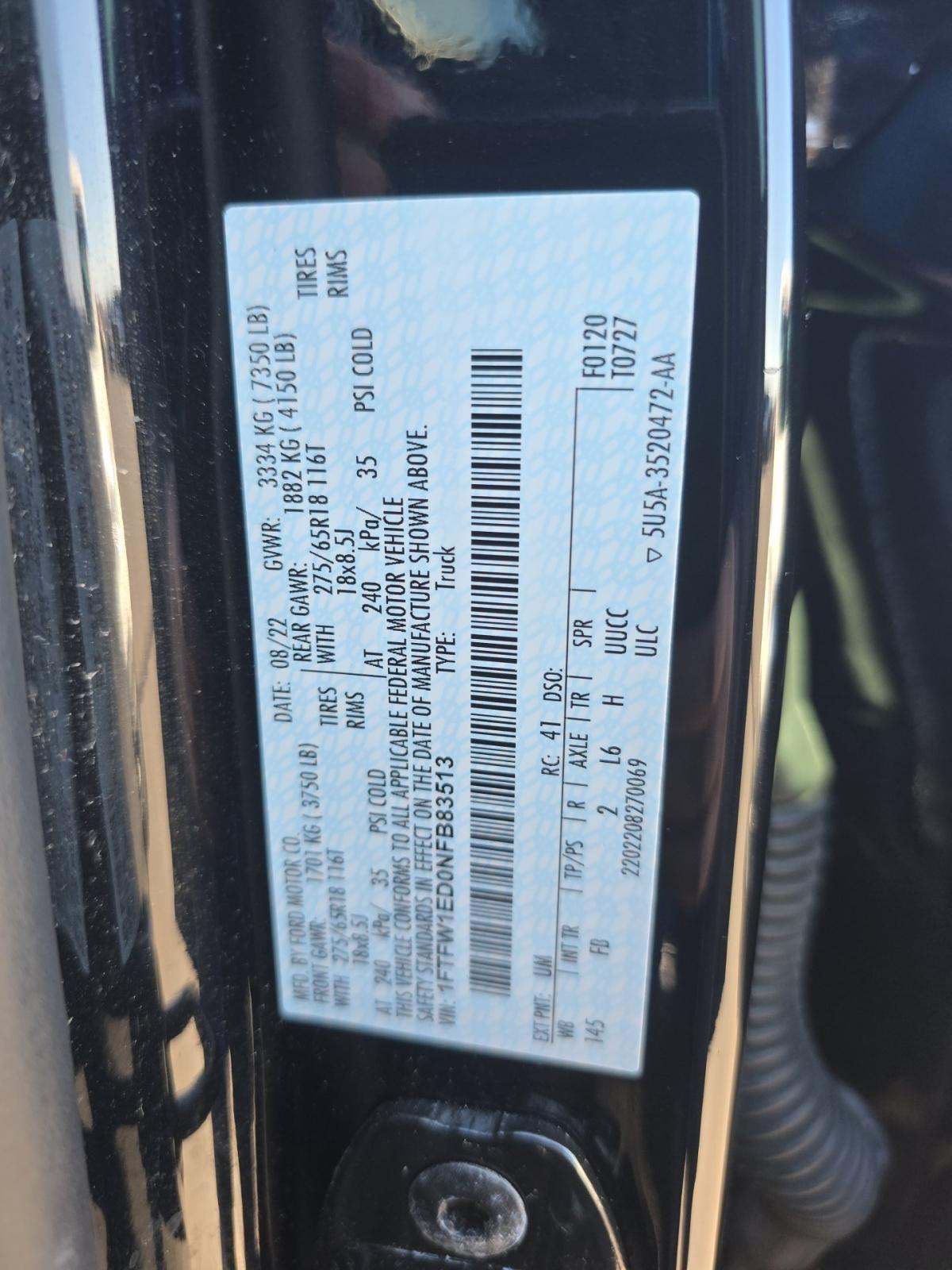 2022 Ford F-150 Hybrid XLT AWD