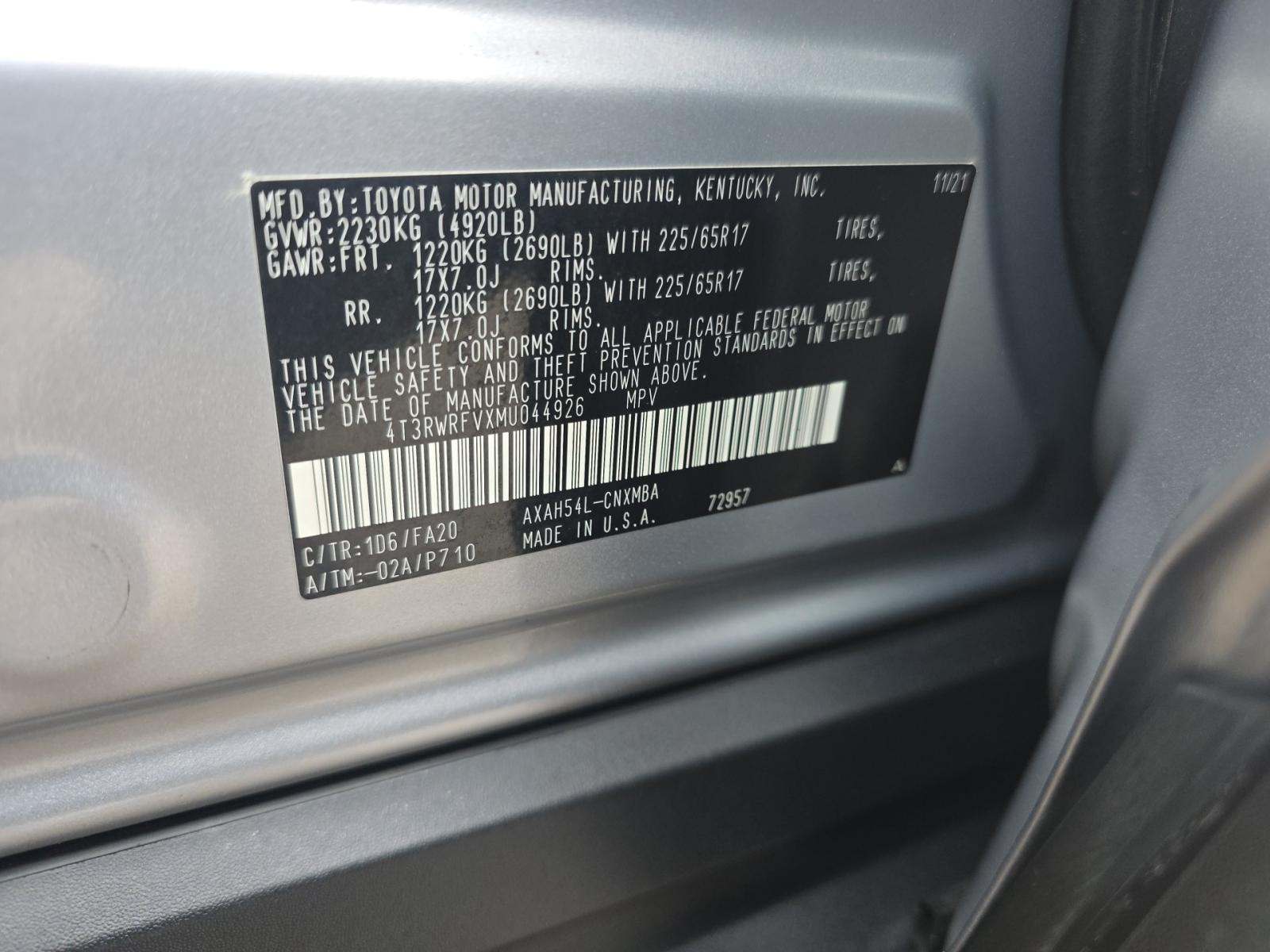 2021 Toyota RAV4 Hybrid XLE AWD