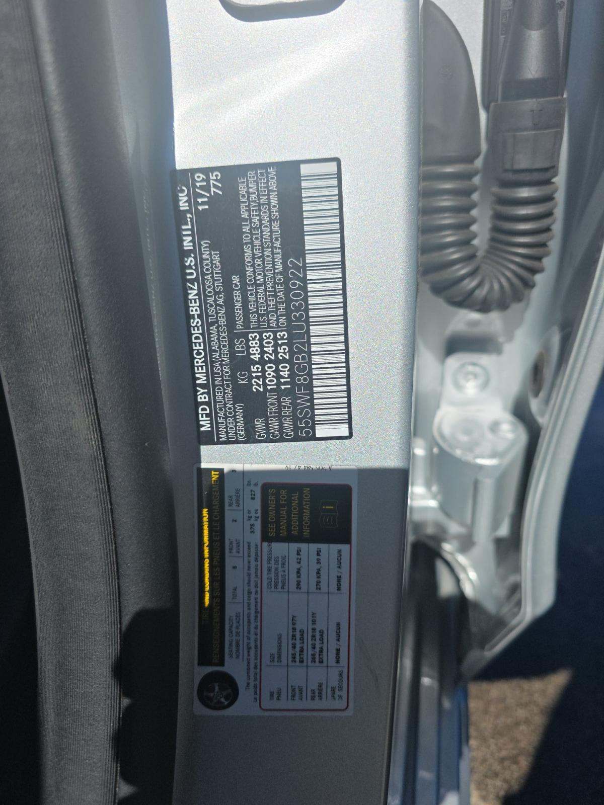 2020 Mercedes-Benz C-Class AMG C 63 RWD