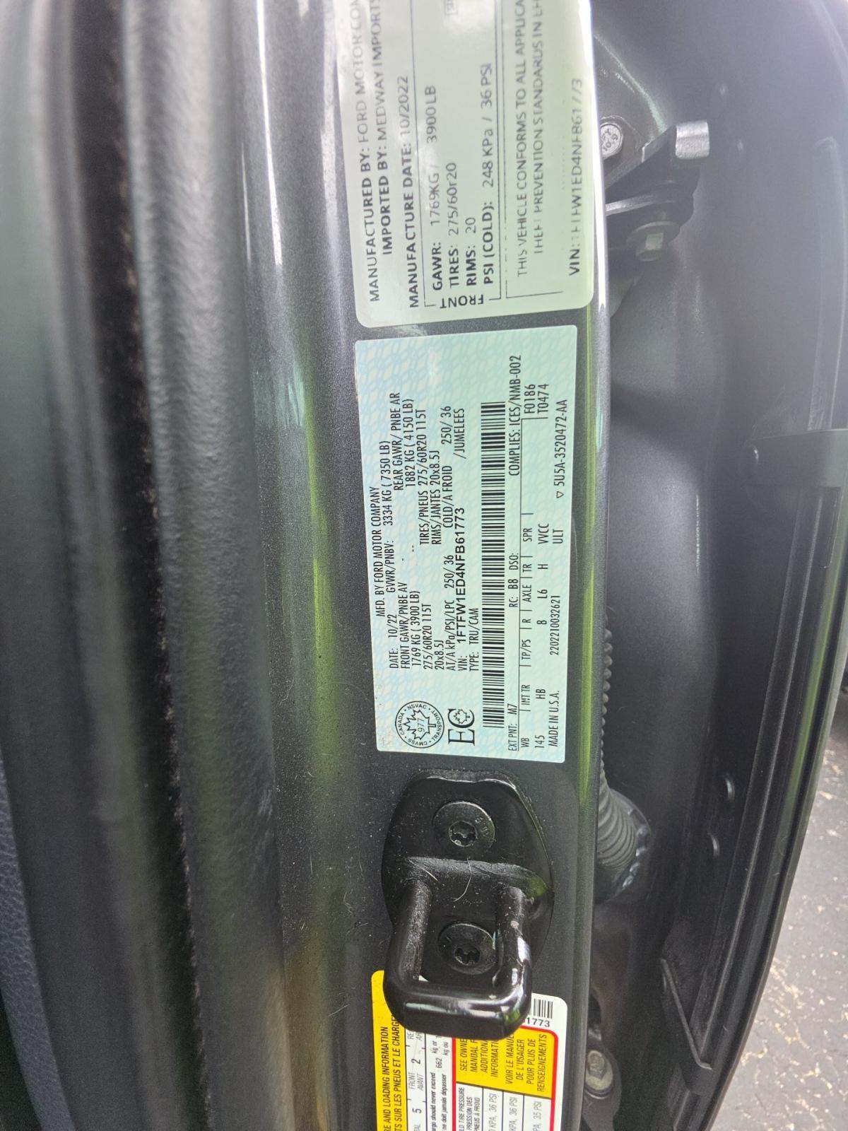 2022 Ford F-150 Hybrid Lariat AWD