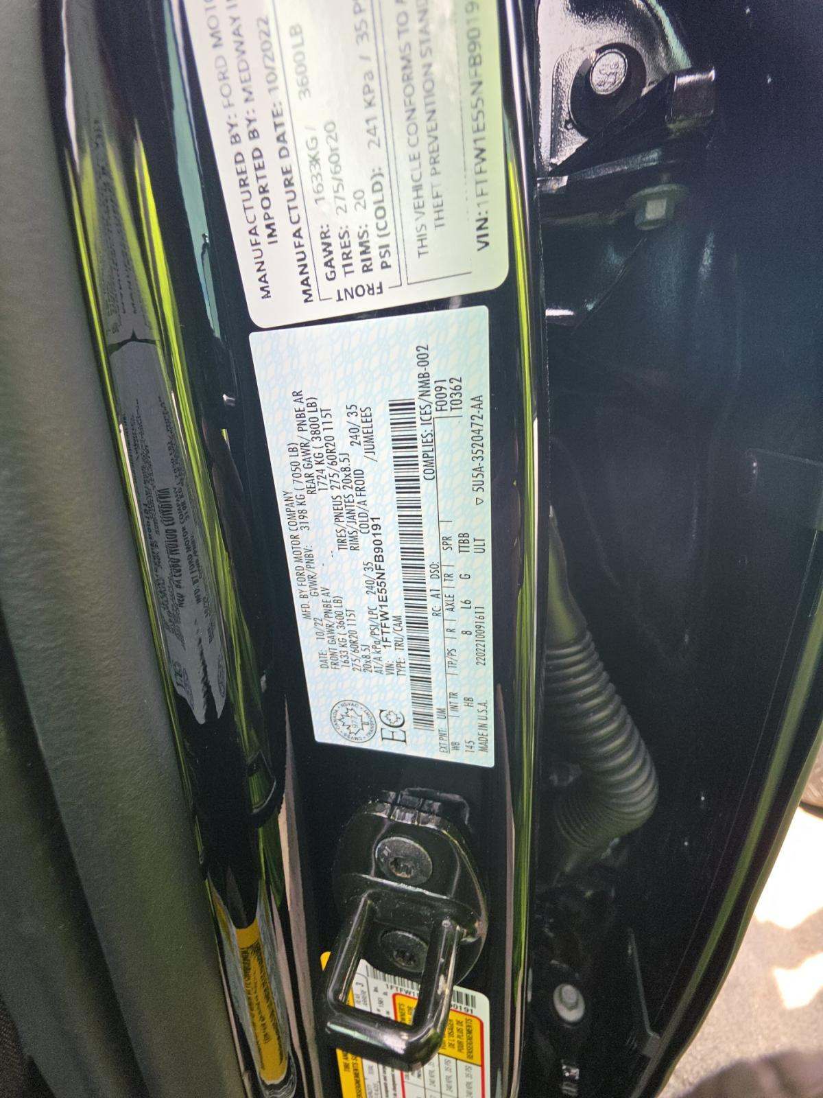 2022 Ford F-150 Lariat AWD