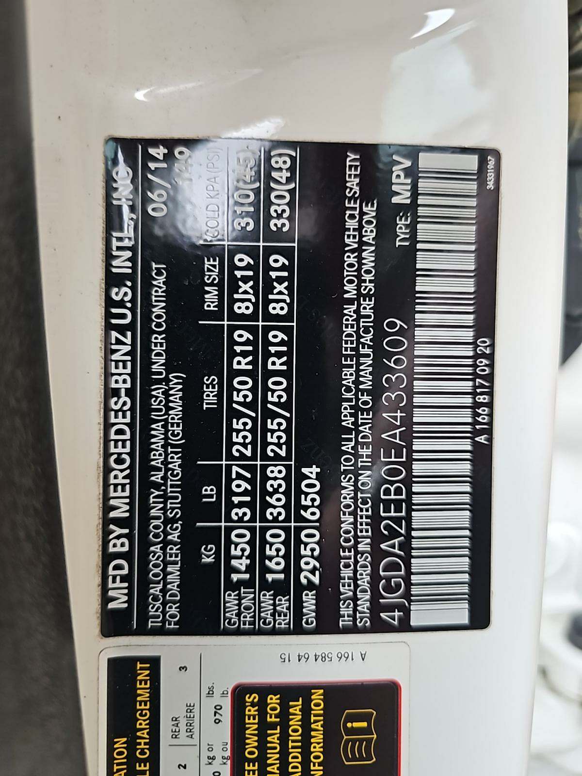 2014 Mercedes-Benz M-Class ML 350 BlueTEC AWD