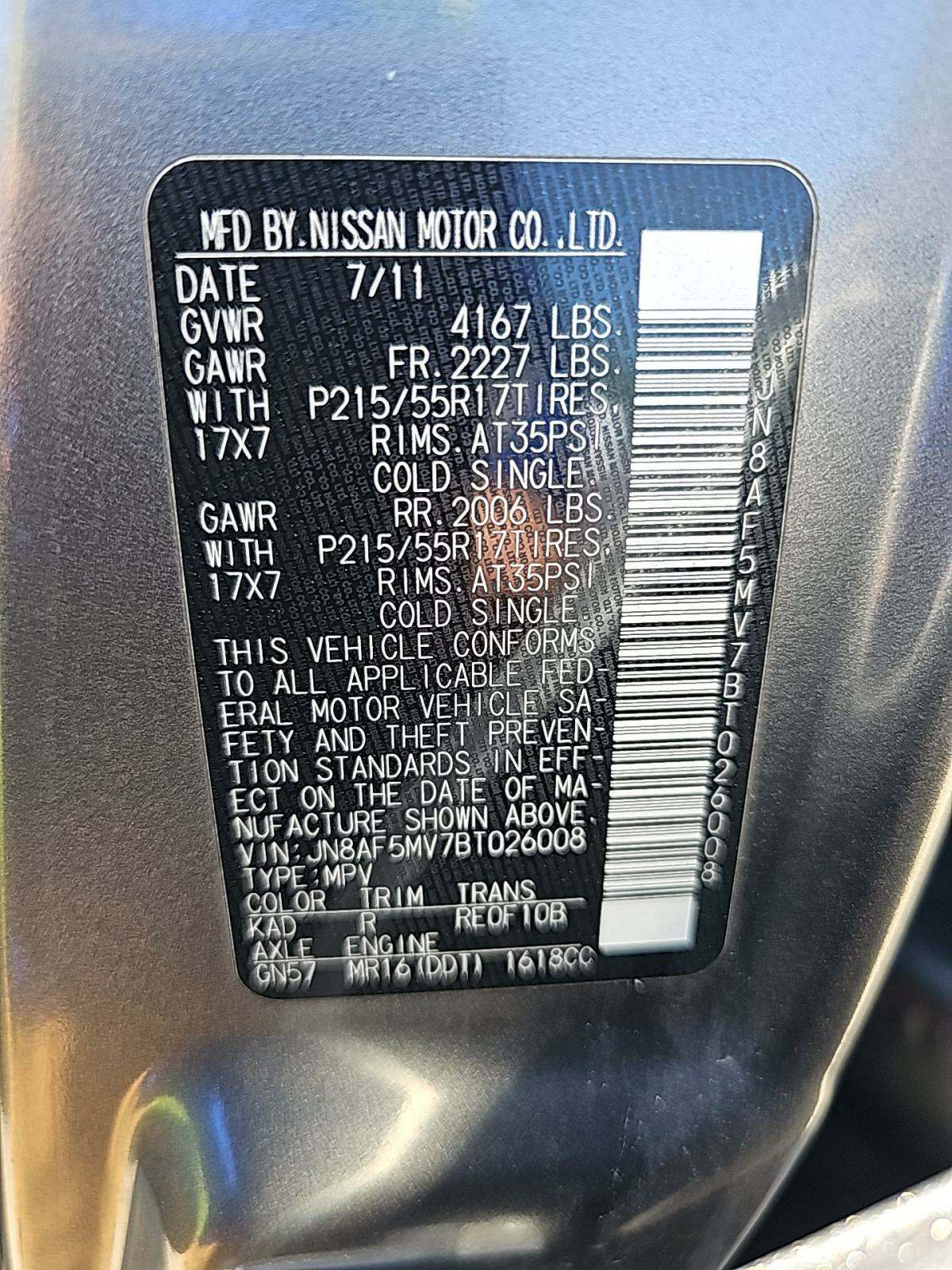 2011 Nissan JUKE SL AWD